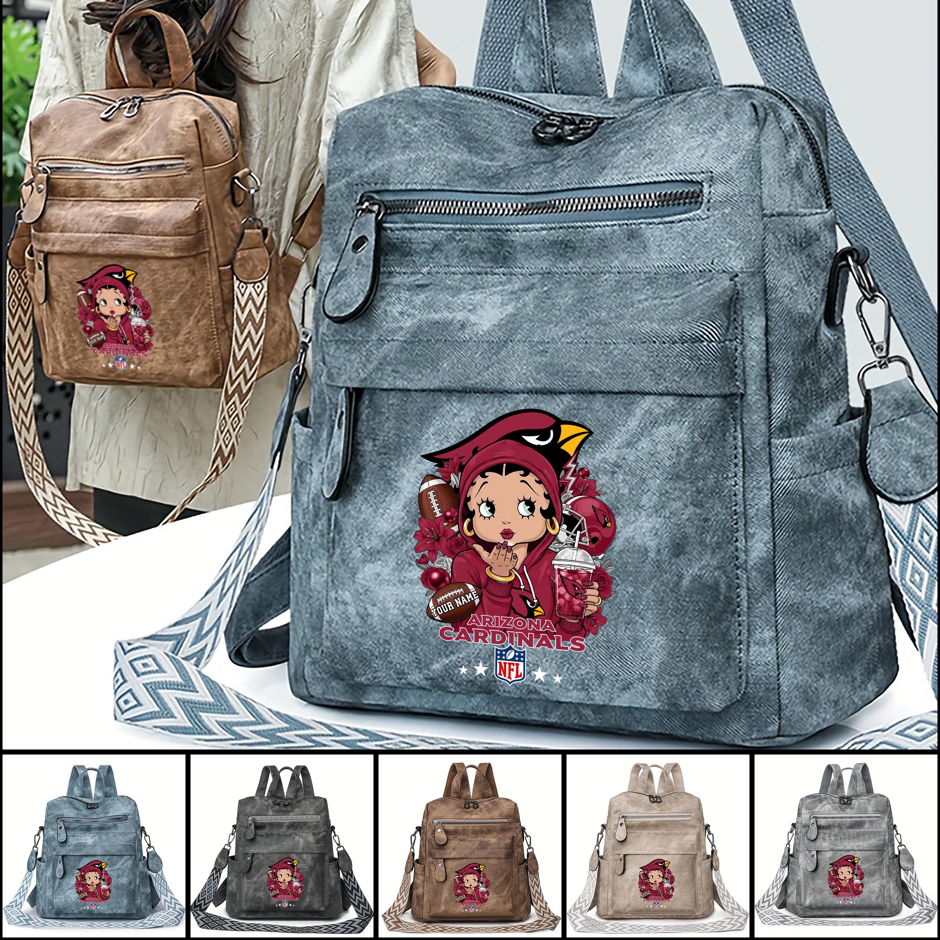 Arizona Cardinals Women's Vintage Shoulder Bag Custom Your Name, FootBall Fan Gifts EHIVM-06272664N
