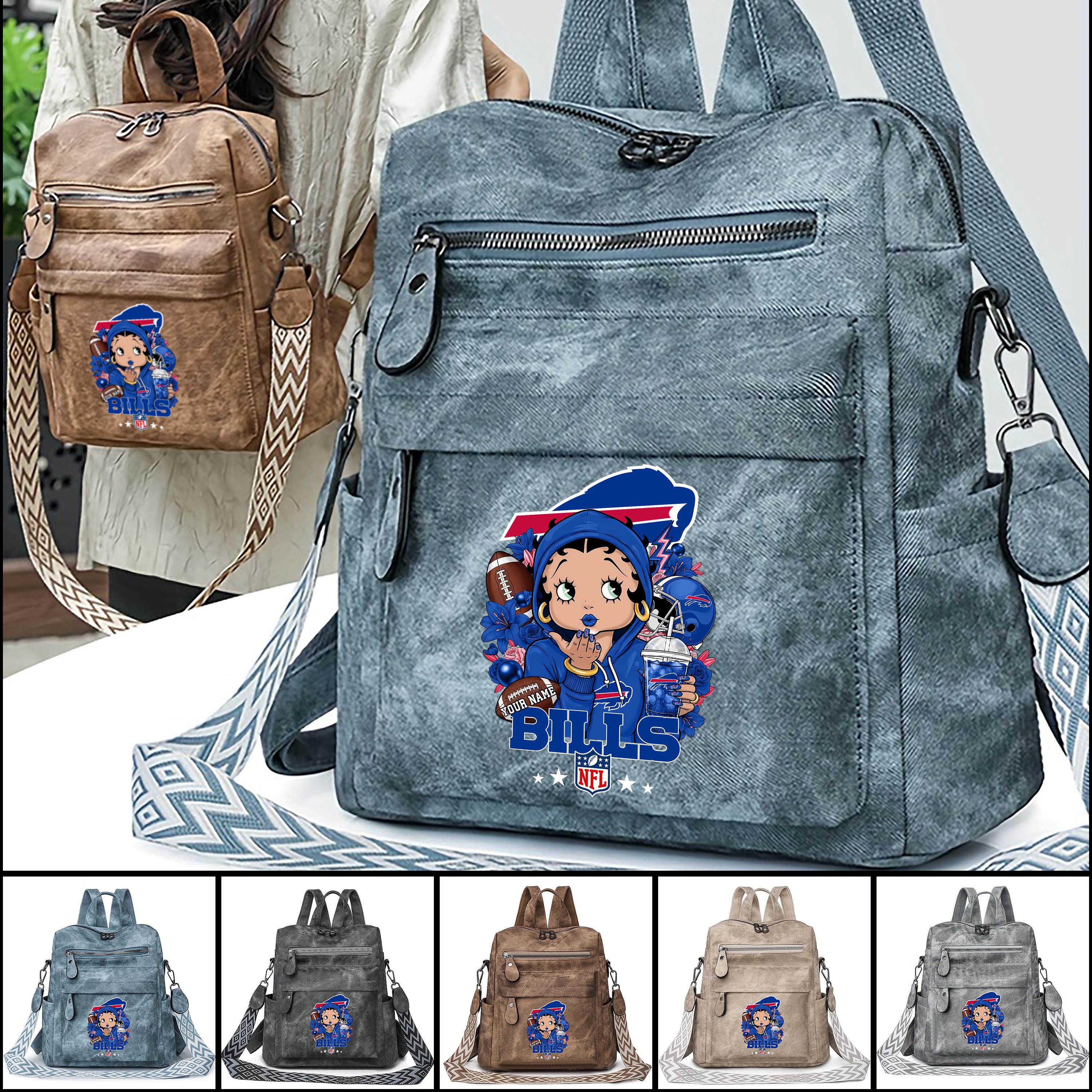 Buffalo Bills Women's Vintage Shoulder Bag Custom Your Name, FootBall Fan Gifts EHIVM-06272664N