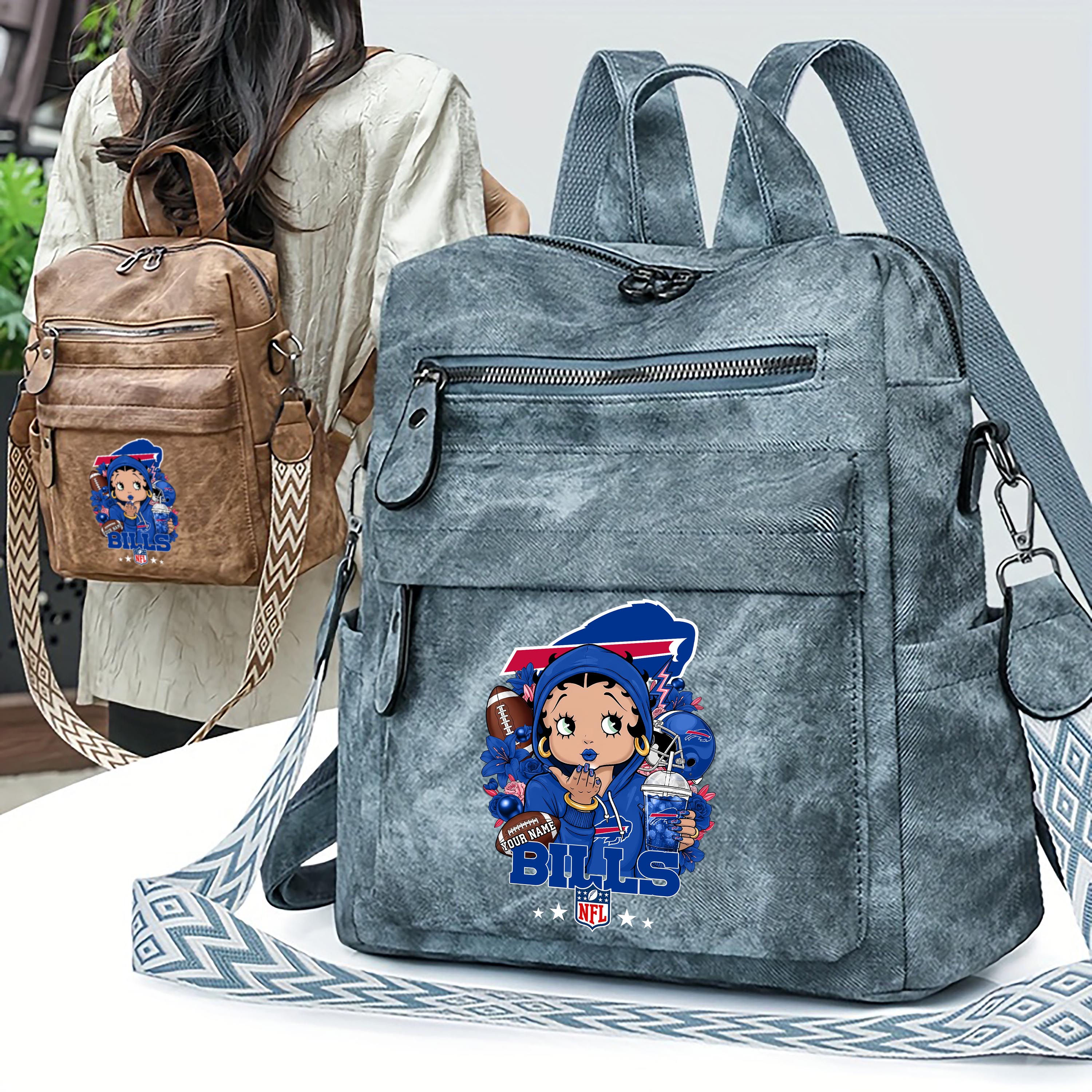 Alternative view of Buffalo Bills Women's Vintage Shoulder Bag Custom Your Name, FootBall Fan Gifts EHIVM-06272664N