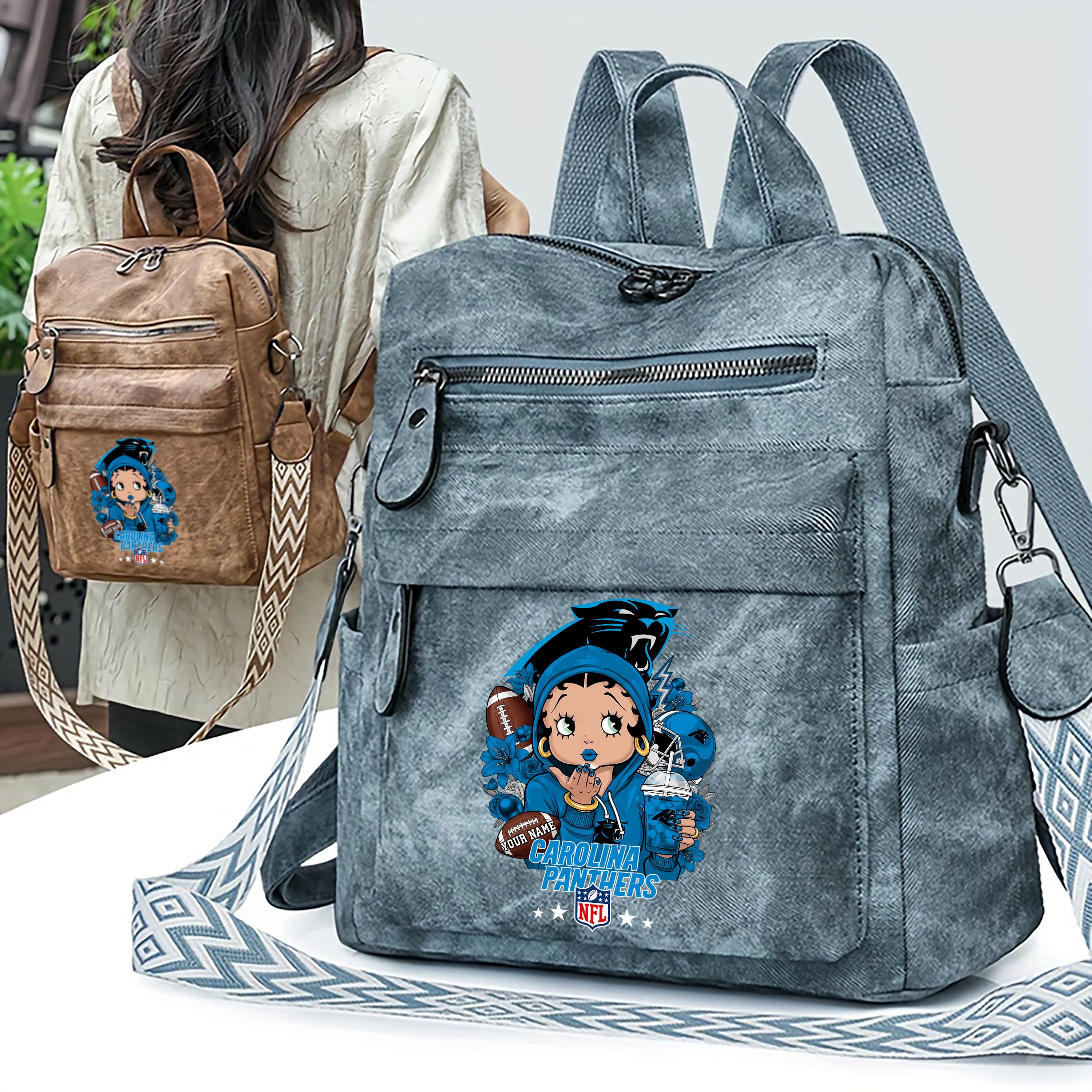 Alternative view of Carolina Panthers Women's Vintage Shoulder Bag Custom Your Name, FootBall Fan Gifts EHIVM-06272664N