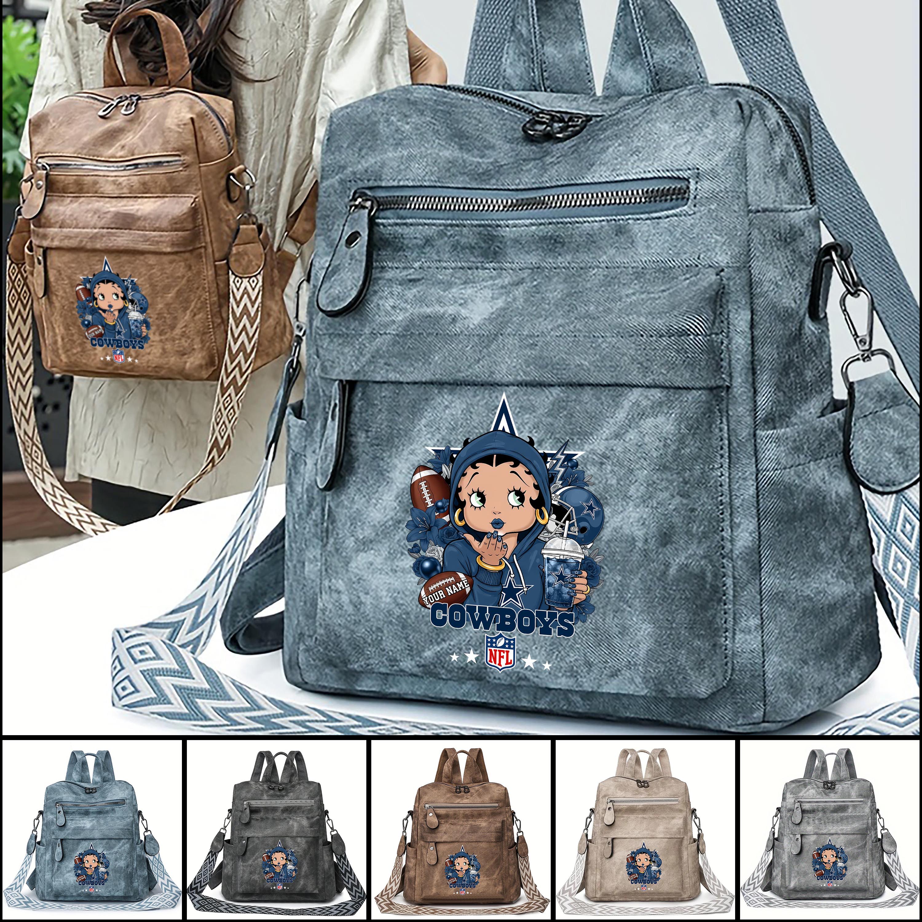 Dallas Cowboys Women's Vintage Shoulder Bag Custom Your Name, FootBall Fan Gifts EHIVM-06272664N