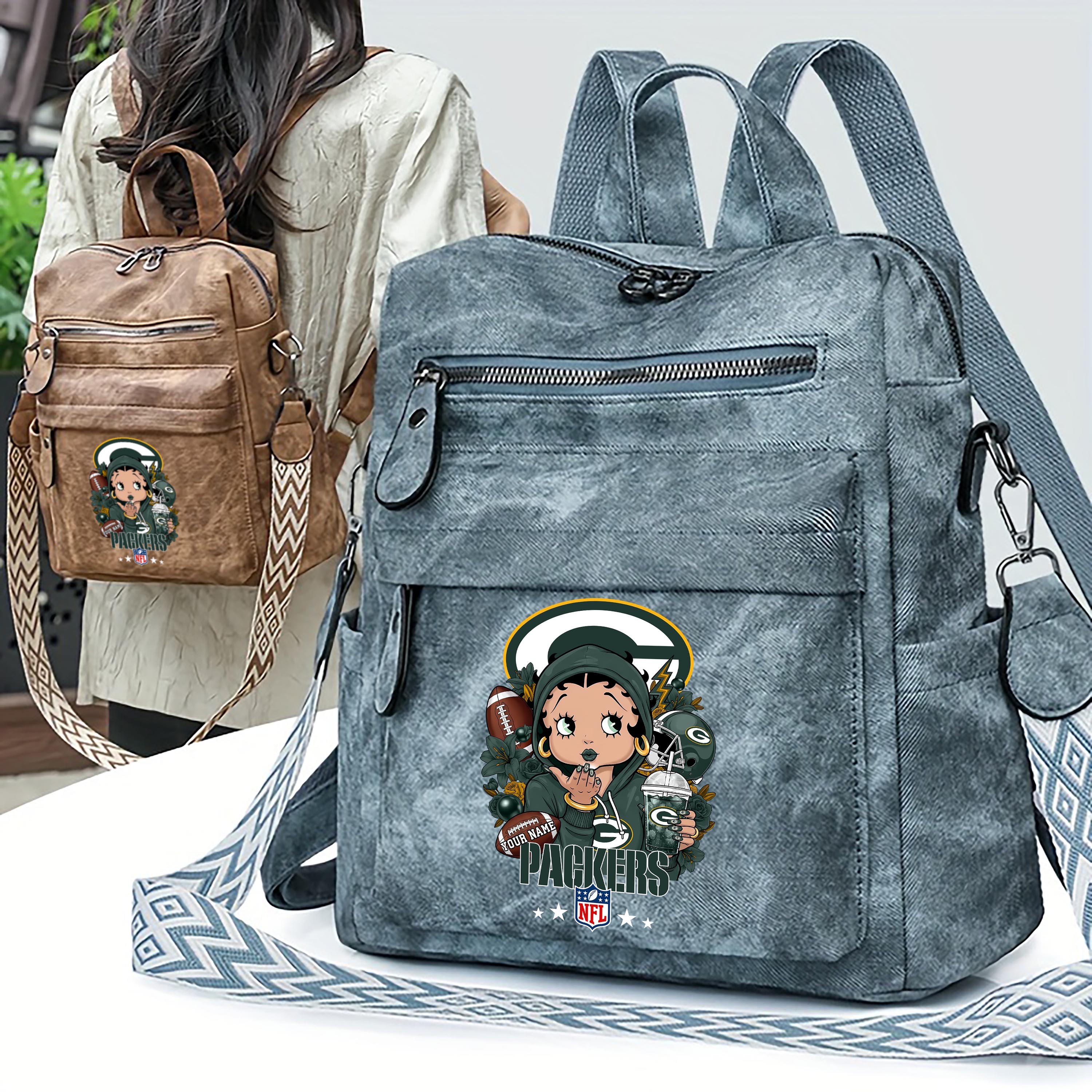 Alternative view of Green Bay Packers Women's Vintage Shoulder Bag Custom Your Name, FootBall Fan Gifts EHIVM-06272664N