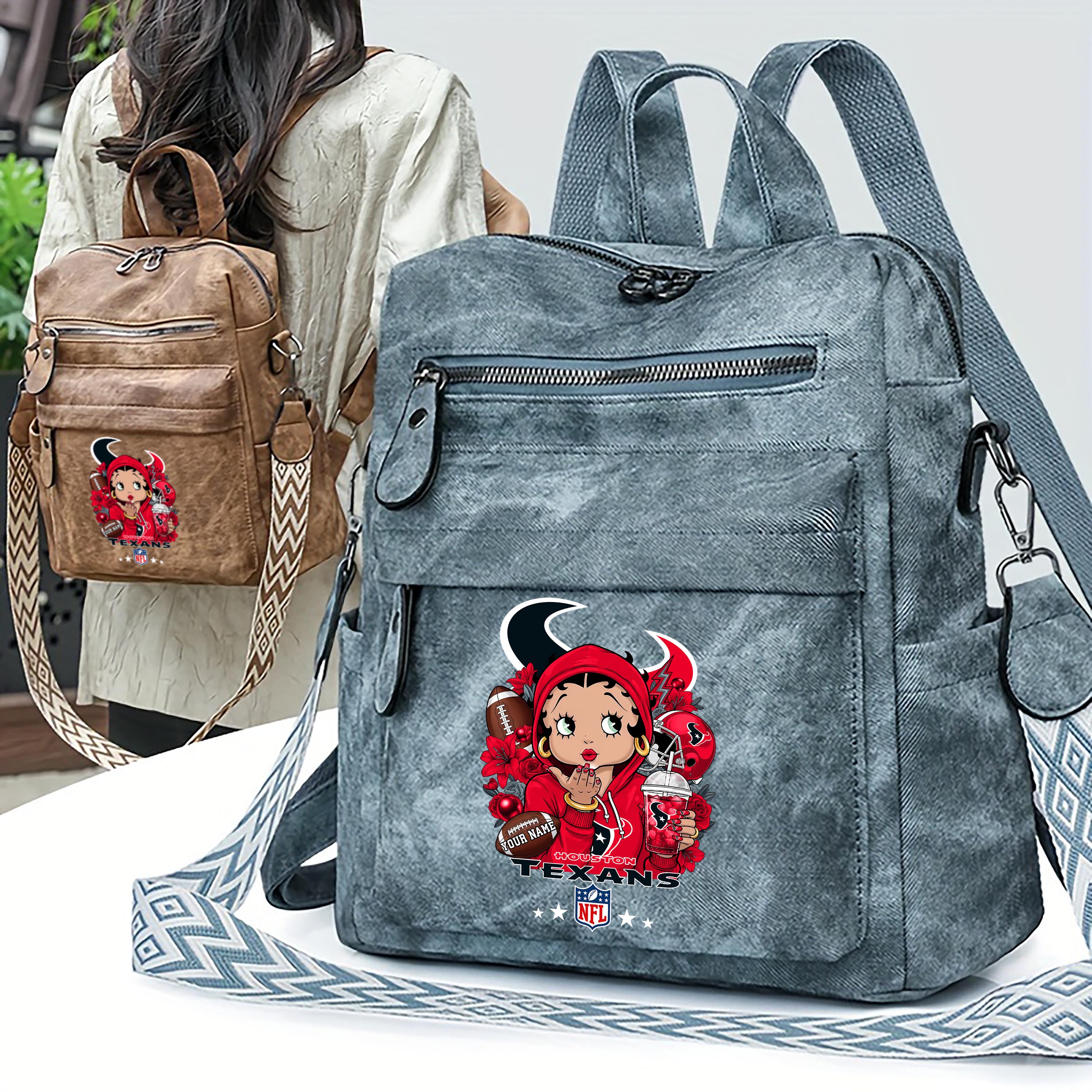 Alternative view of Houston Texans Women's Vintage Shoulder Bag Custom Your Name, FootBall Fan Gifts EHIVM-06272664N