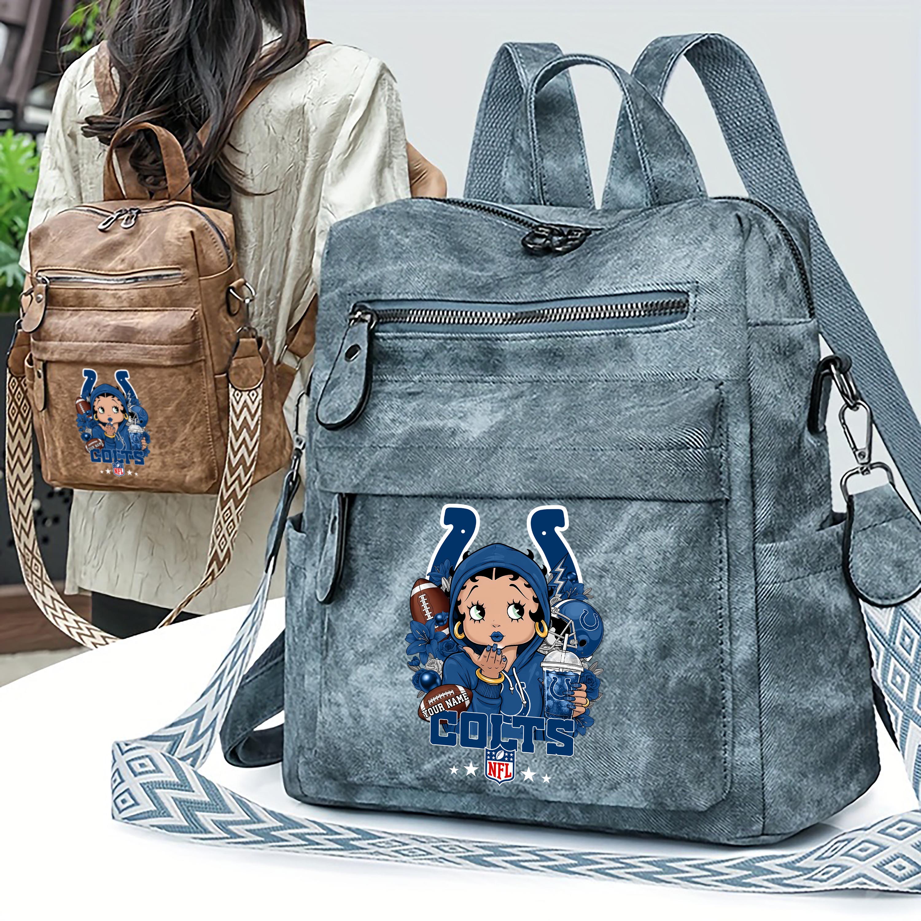 Alternative view of Indianapolis Colts Women's Vintage Shoulder Bag Custom Your Name, FootBall Fan Gifts EHIVM-06272664N