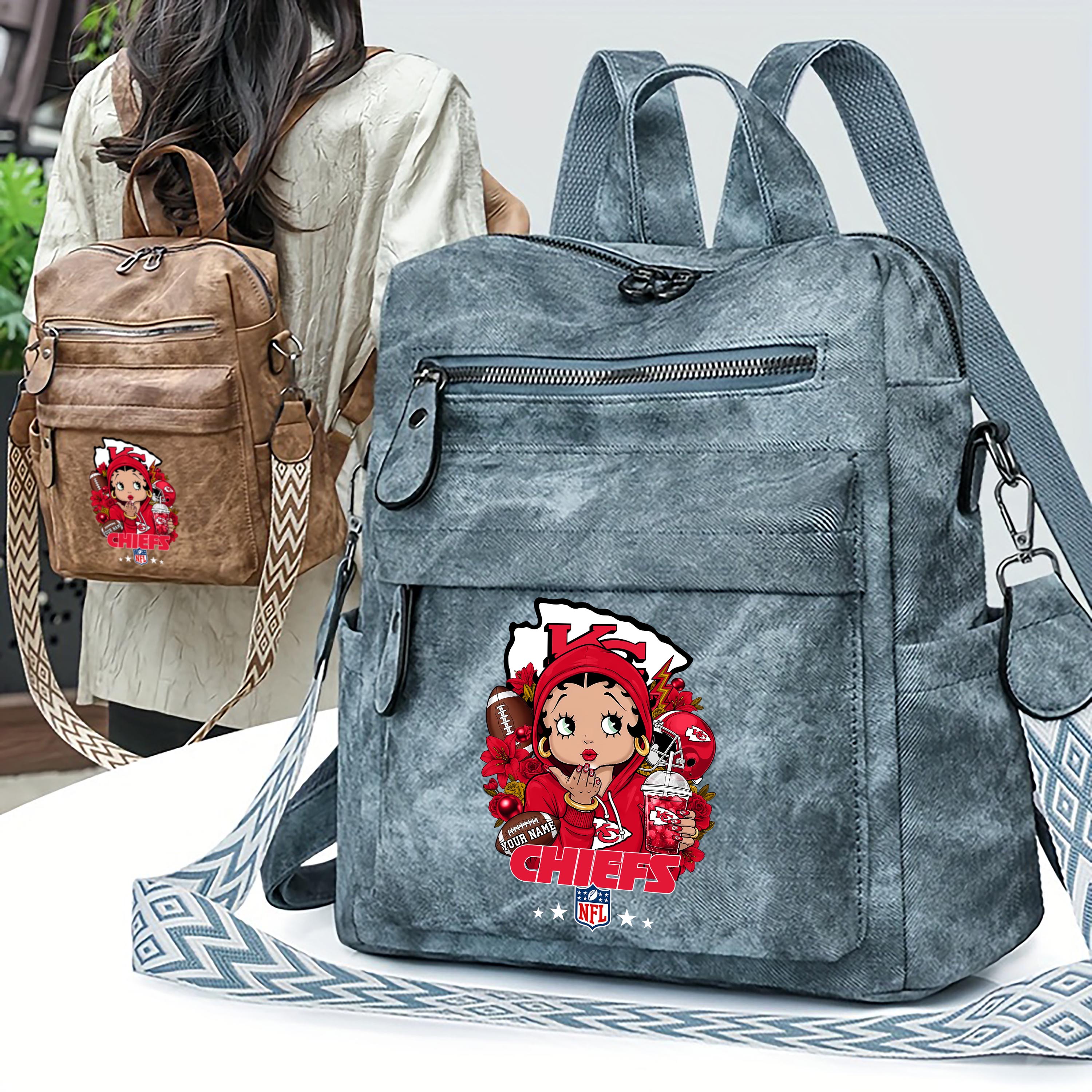Alternative view of Kansas City Chiefs Women's Vintage Shoulder Bag Custom Your Name, FootBall Fan Gifts EHIVM-06272664N