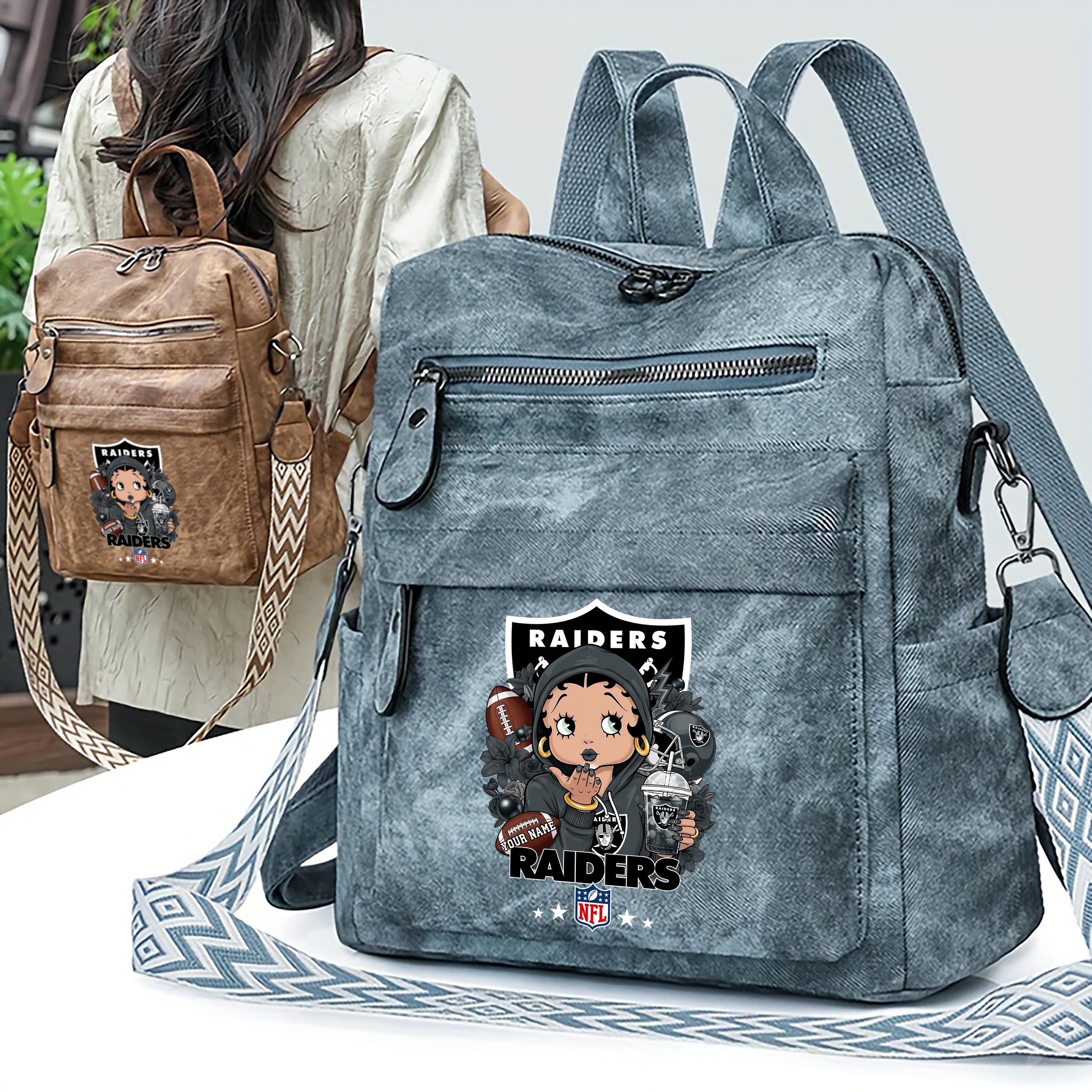 Alternative view of Las Vegas Raiders Women's Vintage Shoulder Bag Custom Your Name, FootBall Fan Gifts EHIVM-06272664N