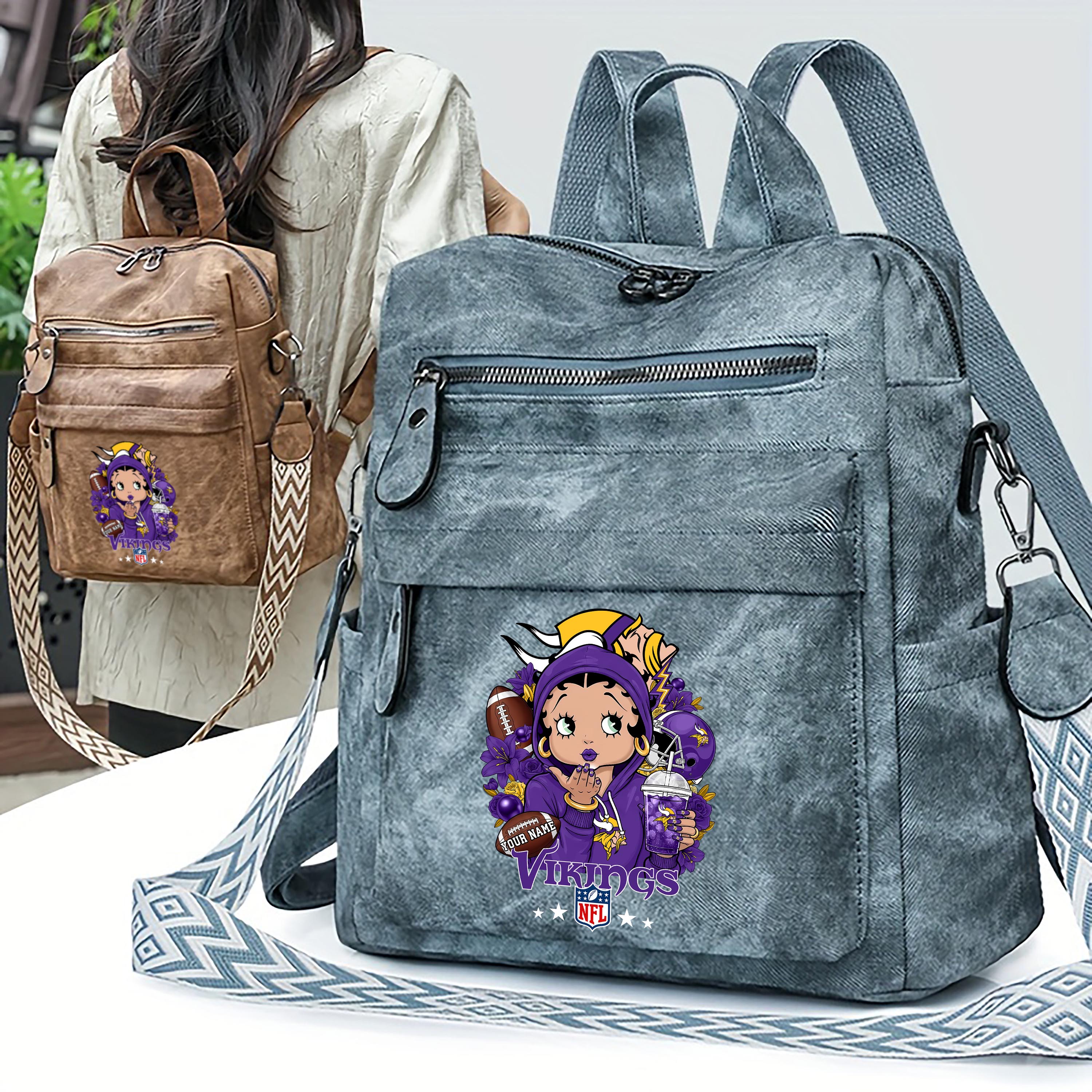 Alternative view of Minnesota Vikings Women's Vintage Shoulder Bag Custom Your Name, FootBall Fan Gifts EHIVM-06272664N