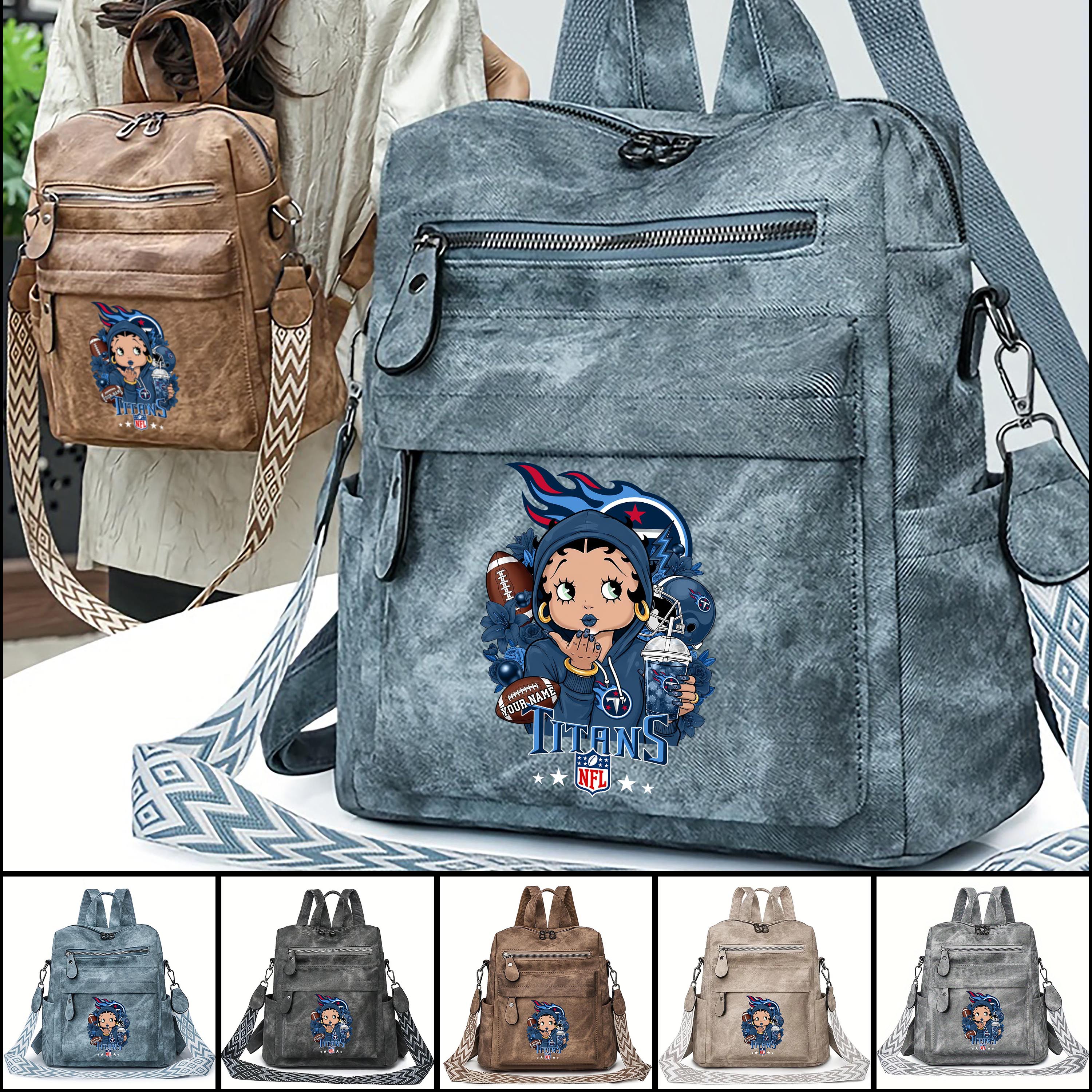 Tennessee Titans Women's Vintage Shoulder Bag Custom Your Name, FootBall Fan Gifts EHIVM-06272664N