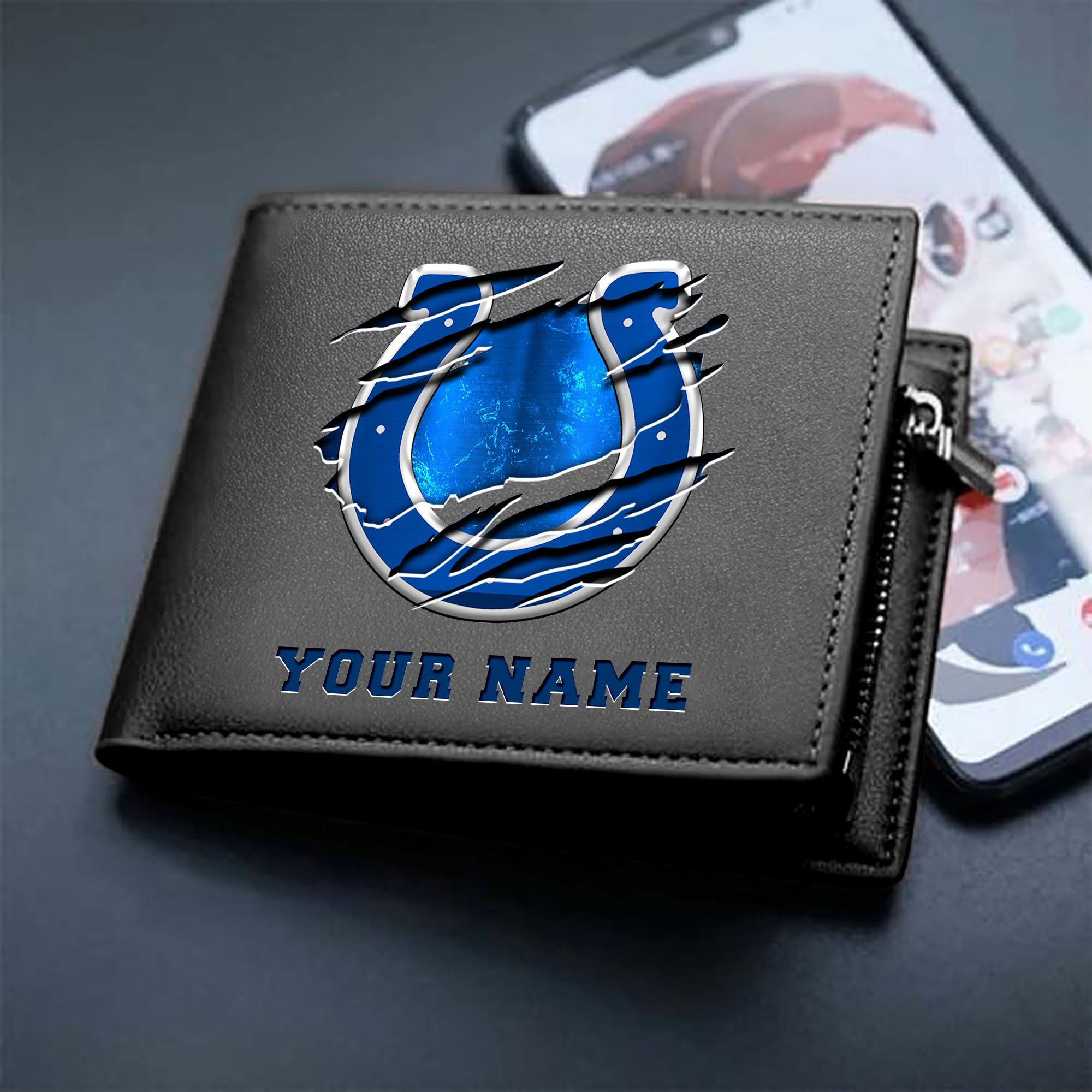 Alternative view of Indianapolis Colts Men Wallet Custom Your Name, Football Team Men Wallet For Fans, Gifts For Football Lovers EHIVM-07222865N