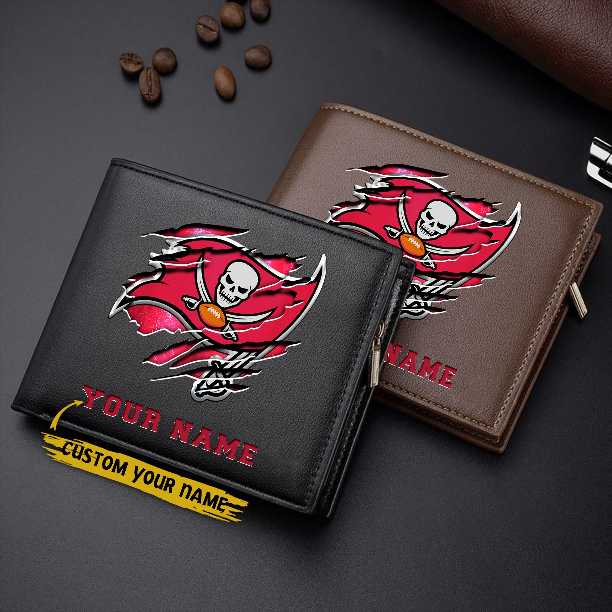 Tampa Bay Buccaneers Men Wallet Custom Your Name, Football Team Men Wallet For Fans, Gifts For Football Lovers EHIVM-07222865N