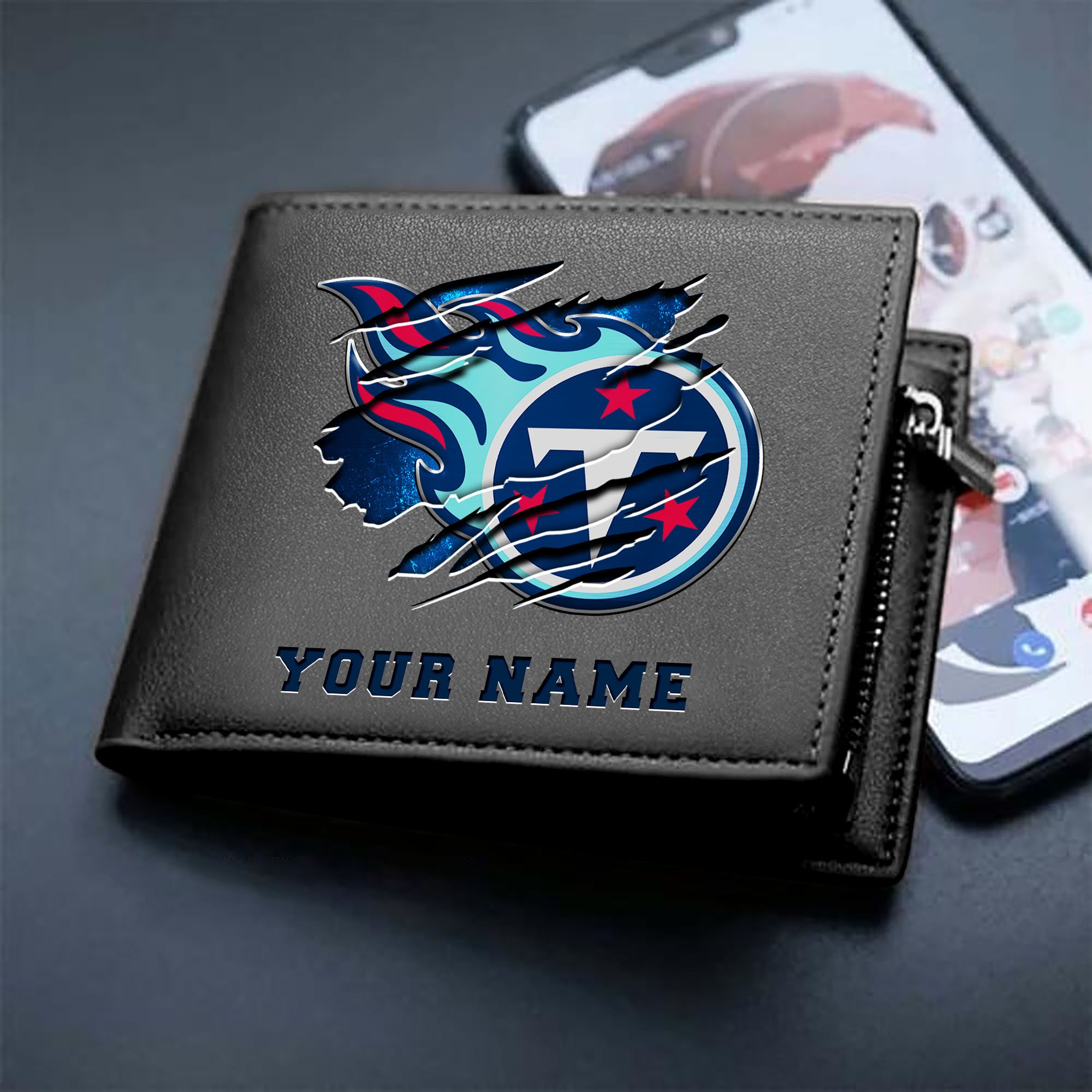 Alternative view of Tennessee Titans Men Wallet Custom Your Name, Football Team Men Wallet For Fans, Gifts For Football Lovers EHIVM-07222865N