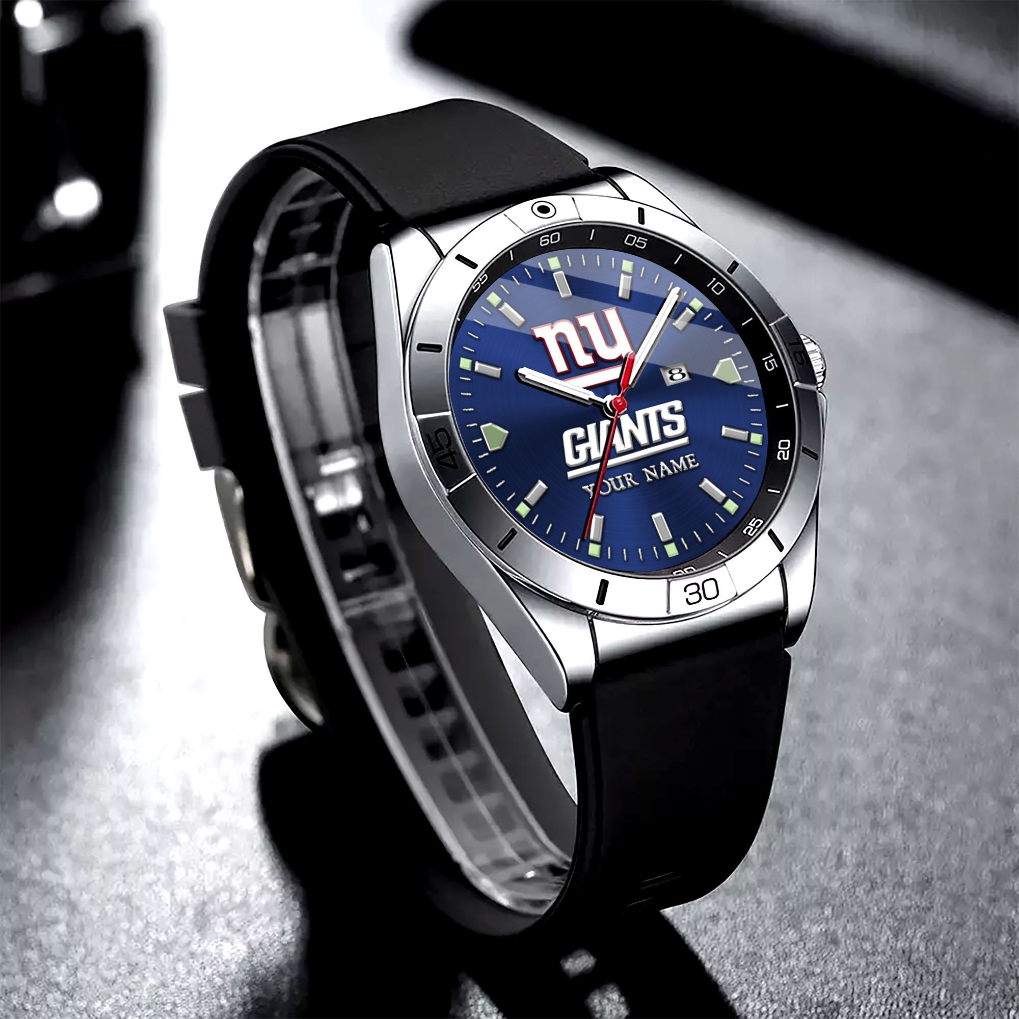 New York Giants Stainless Steel Quartz Watch Custom Your Name Versions 2025, Gifts For Fan EHIVM-05172275N