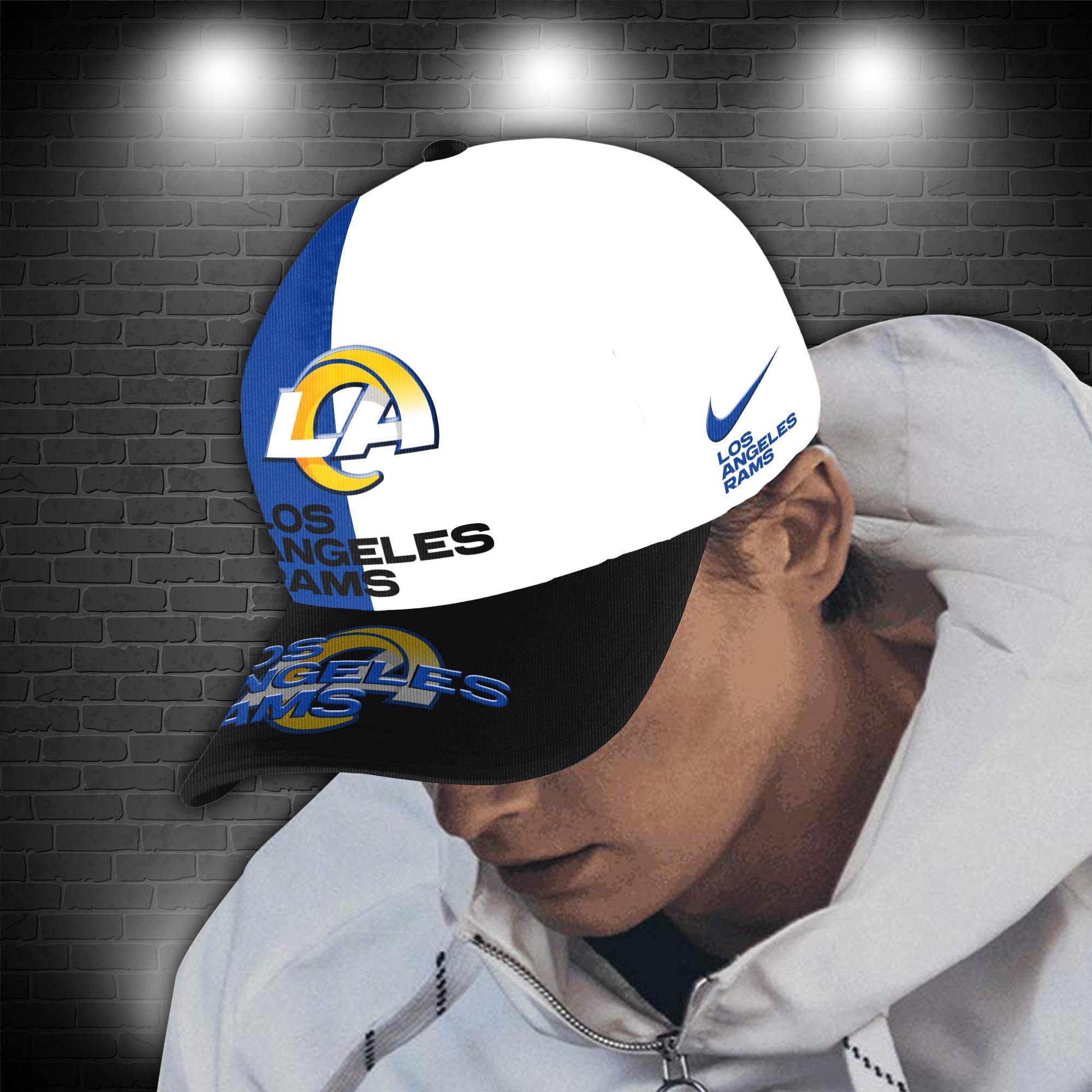 Los Angeles Rams Combo Hoodie , Sweatpants And Cap, Sport Team Hoodie, Sport Gift For Fans ETRG-07302946