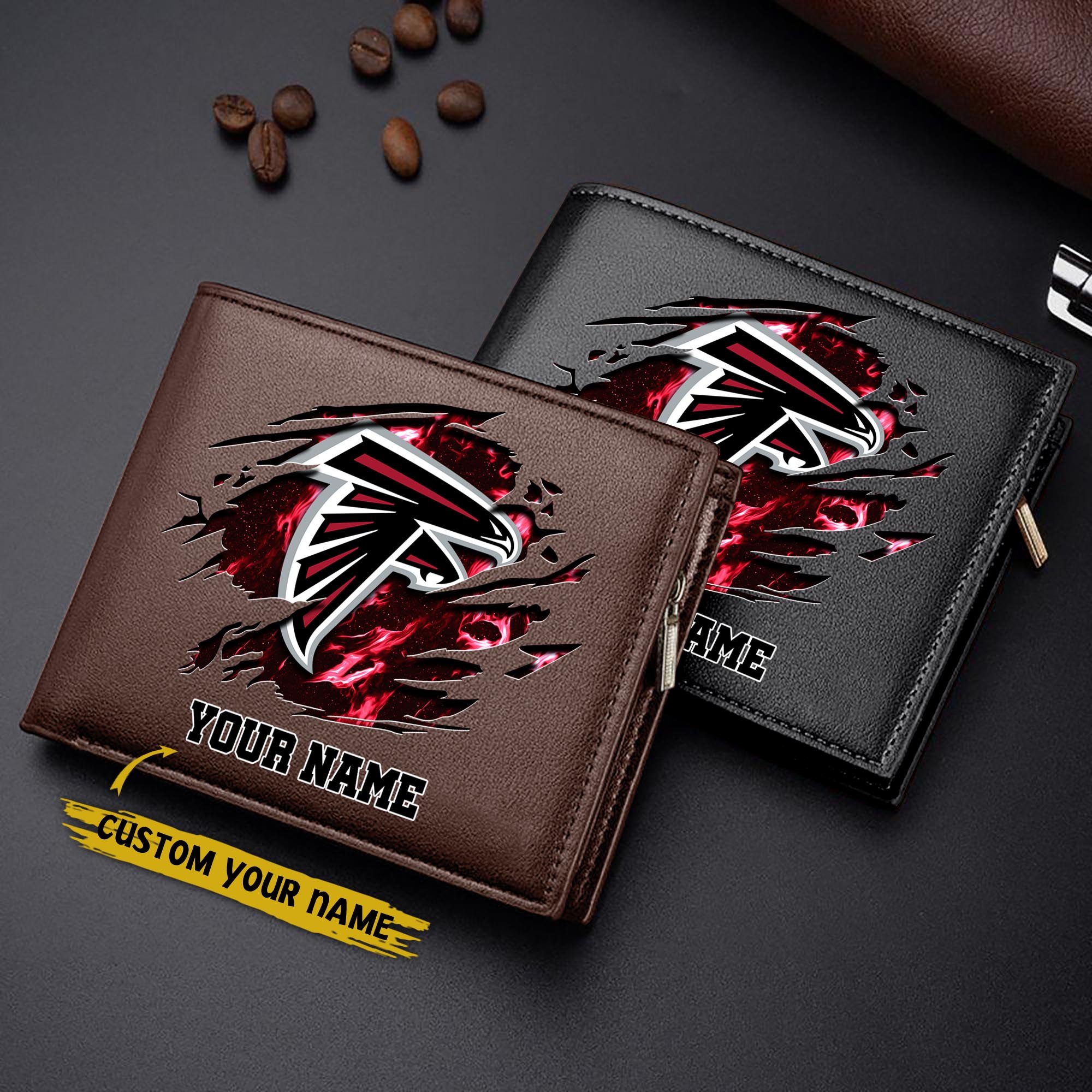 Alternative view of Atlanta Falcons Men Wallet Custom Your Name, Football Team Men Wallet For Fans, Gifts For Football Lovers EHIVM-09053387N