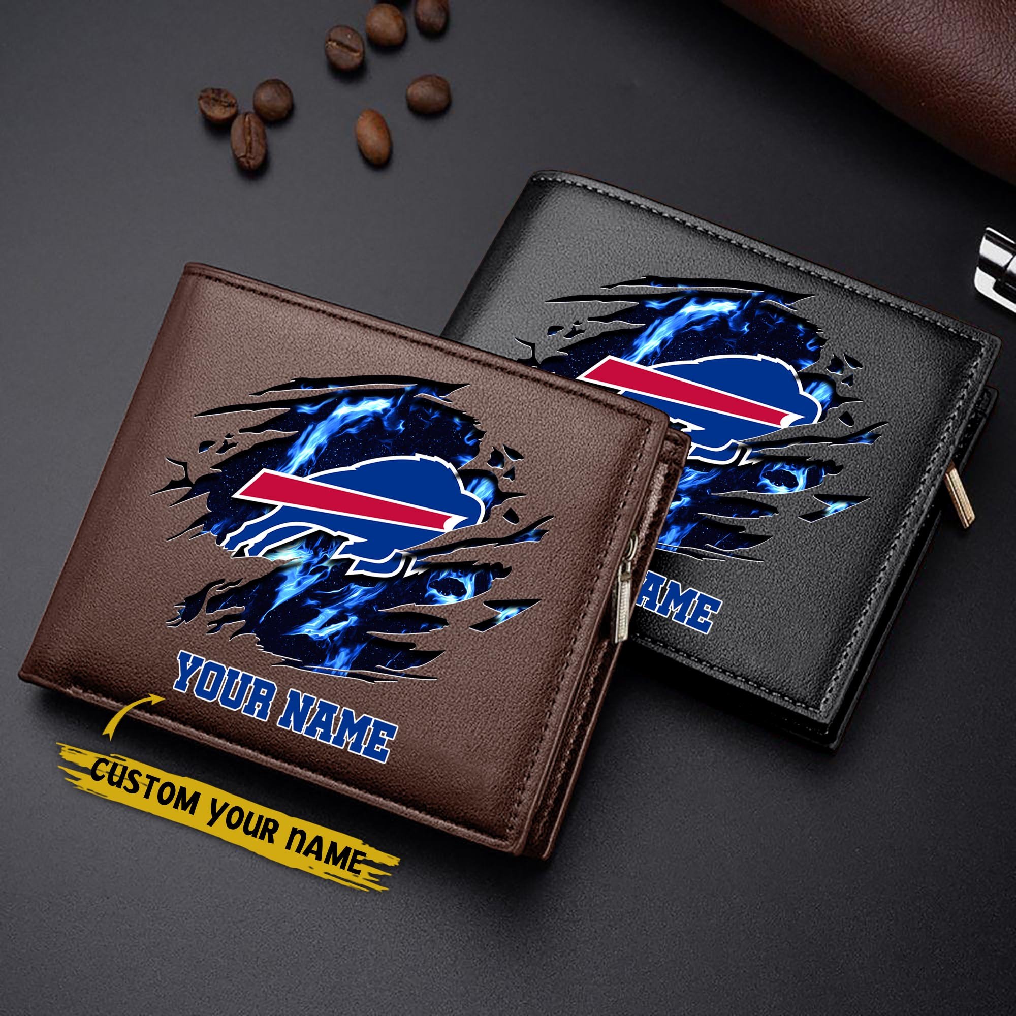 Alternative view of Buffalo Bills Men Wallet Custom Your Name, Football Team Men Wallet For Fans, Gifts For Football Lovers EHIVM-09053387N