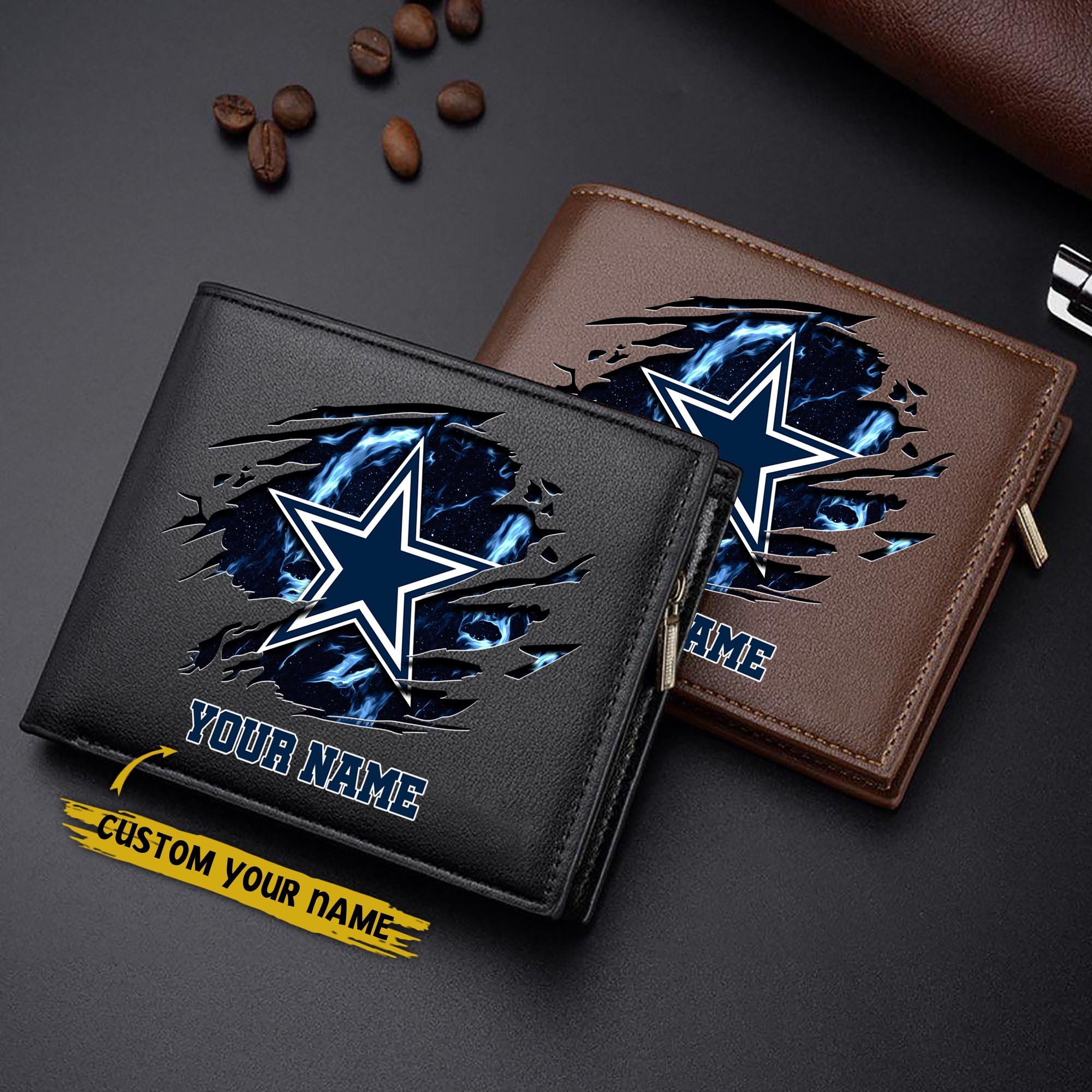 Dallas Cowboys Men Wallet Custom Your Name, Football Team Men Wallet For Fans, Gifts For Football Lovers EHIVM-09053387N