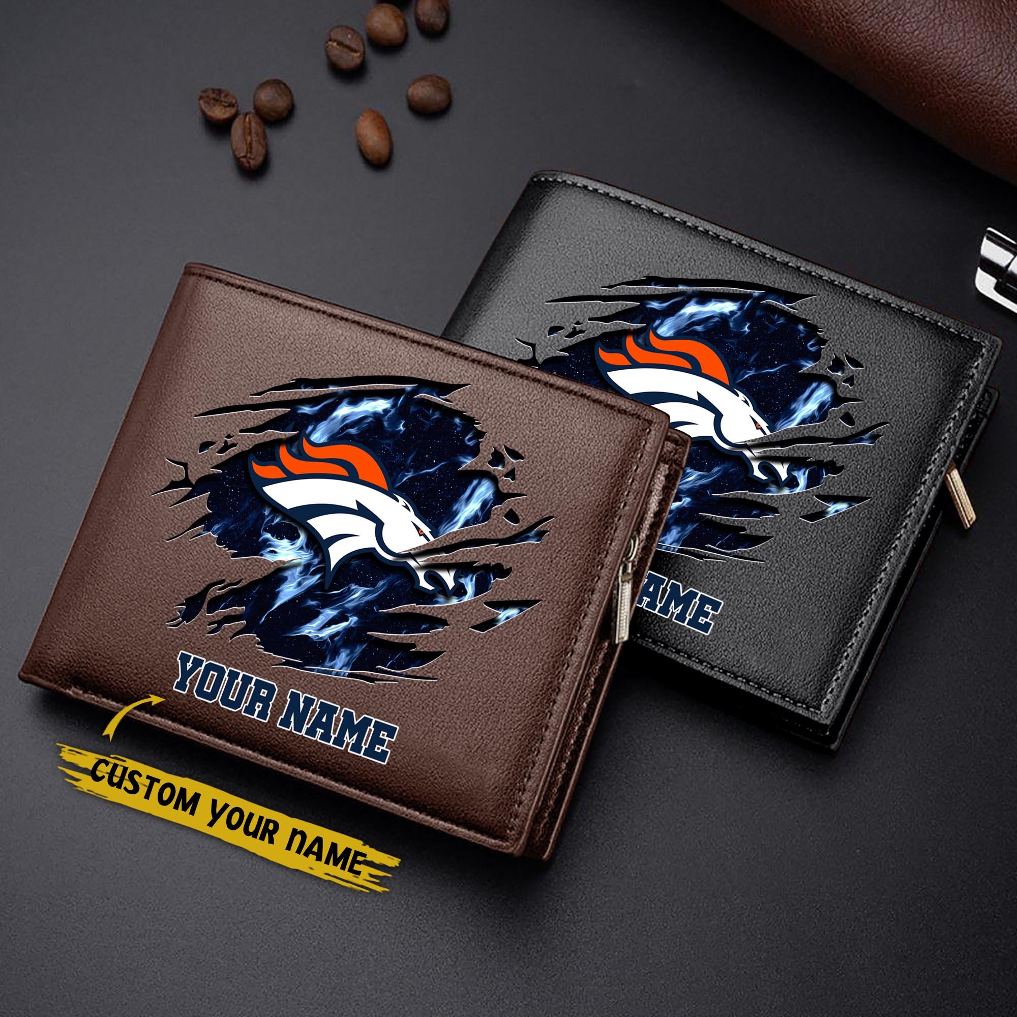 Alternative view of Denver Broncos Men Wallet Custom Your Name, Football Team Men Wallet For Fans, Gifts For Football Lovers EHIVM-09053387N