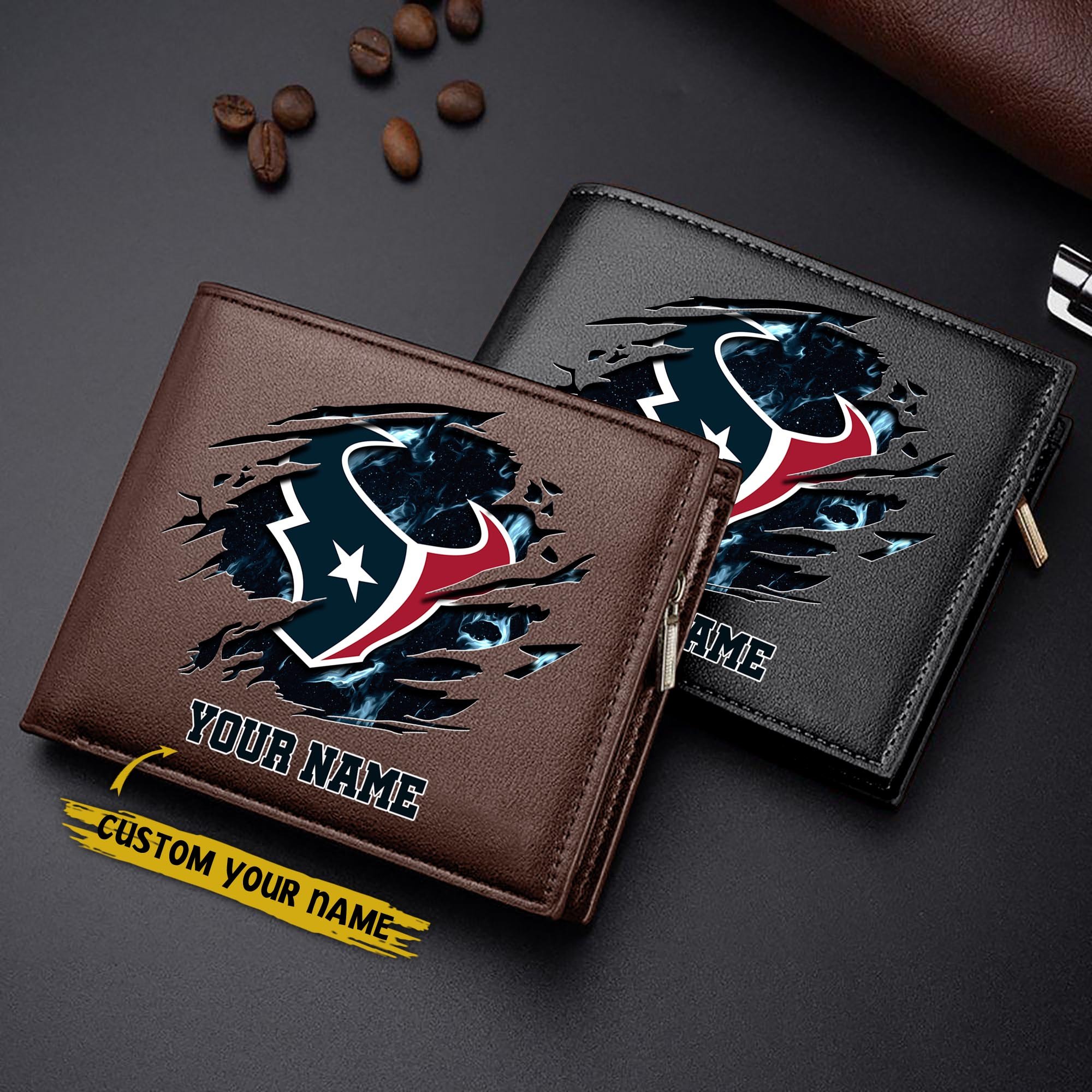 Alternative view of Houston Texans Men Wallet Custom Your Name, Football Team Men Wallet For Fans, Gifts For Football Lovers EHIVM-09053387N