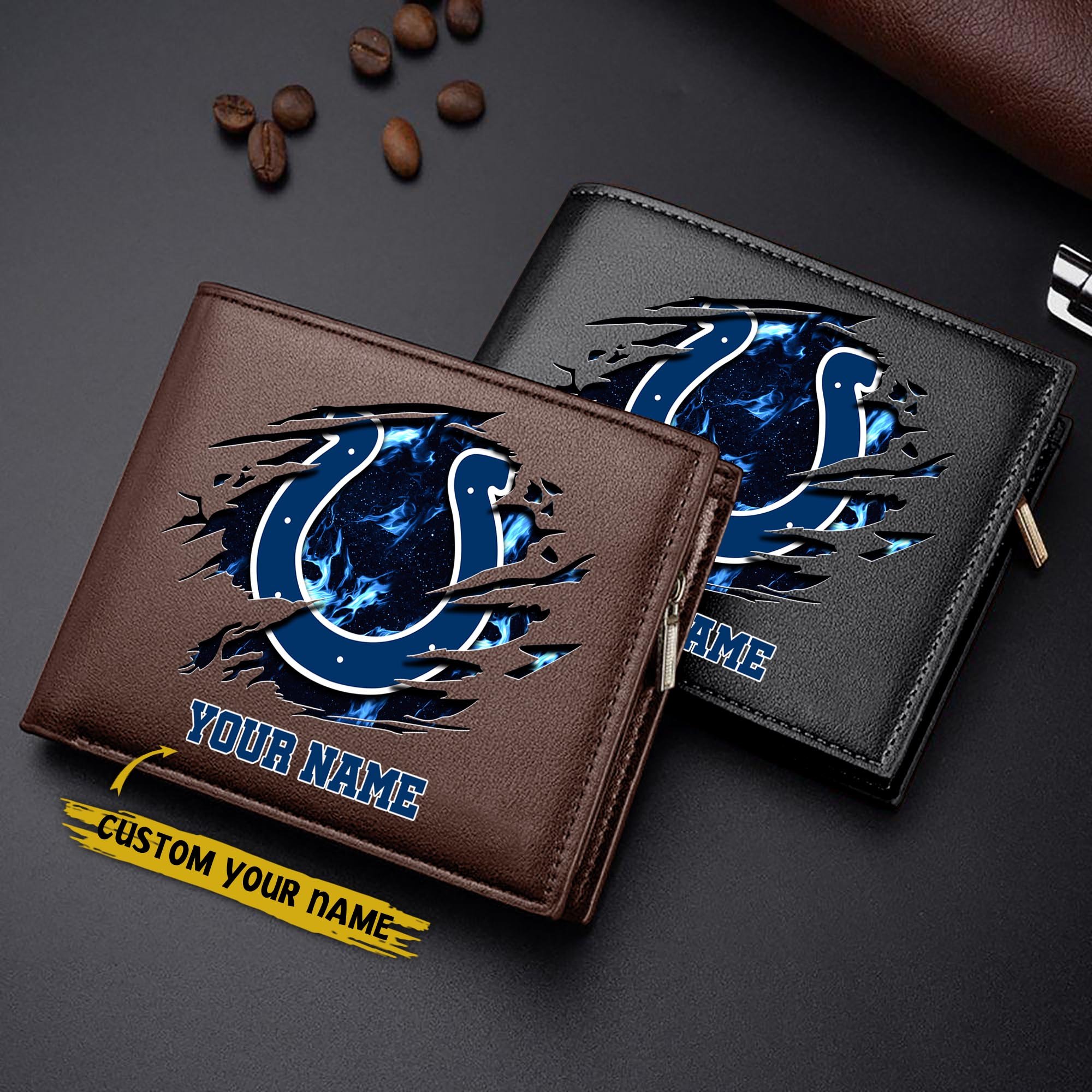 Alternative view of Indianapolis Colts Men Wallet Custom Your Name, Football Team Men Wallet For Fans, Gifts For Football Lovers EHIVM-09053387N