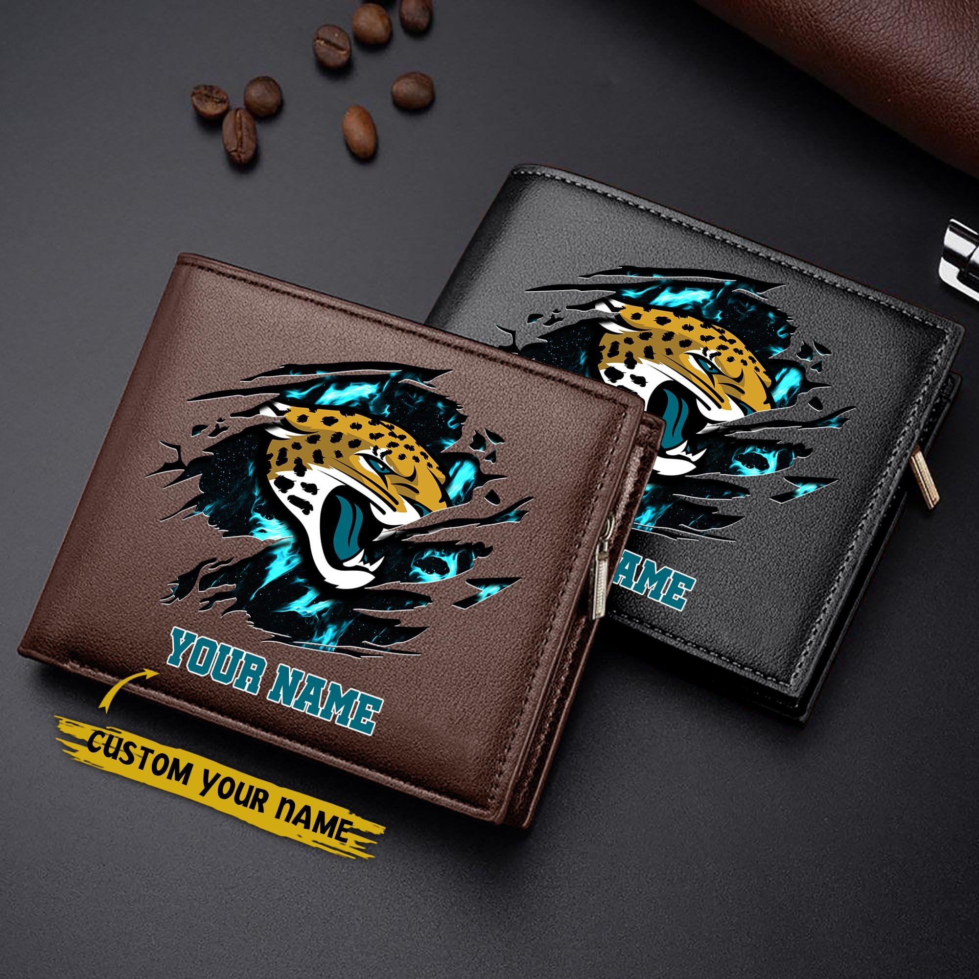 Alternative view of Jacksonville Jaguars Men Wallet Custom Your Name, Football Team Men Wallet For Fans, Gifts For Football Lovers EHIVM-09053387N