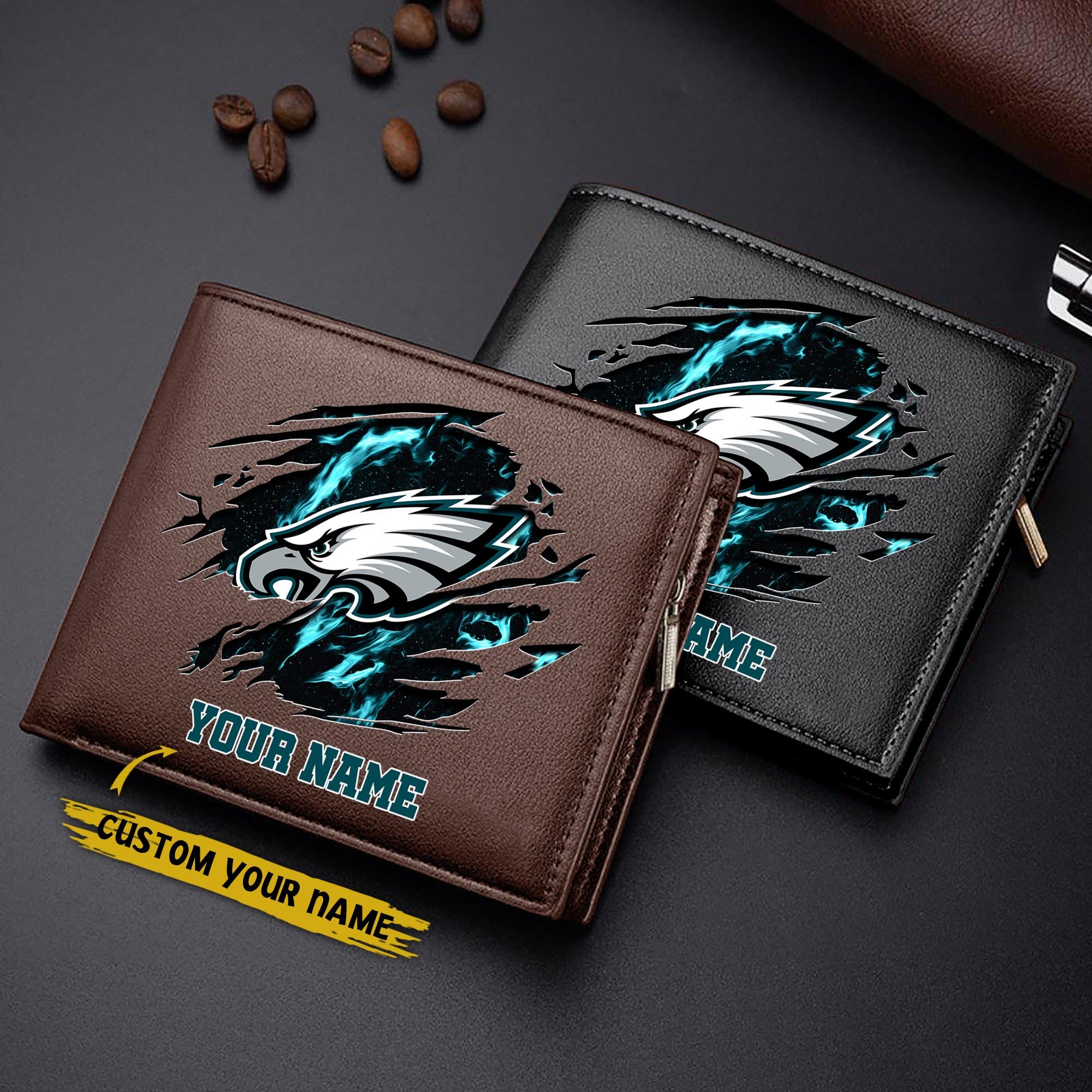 Alternative view of Philadelphia Eagles Men Wallet Custom Your Name, Football Team Men Wallet For Fans, Gifts For Football Lovers EHIVM-09053387N
