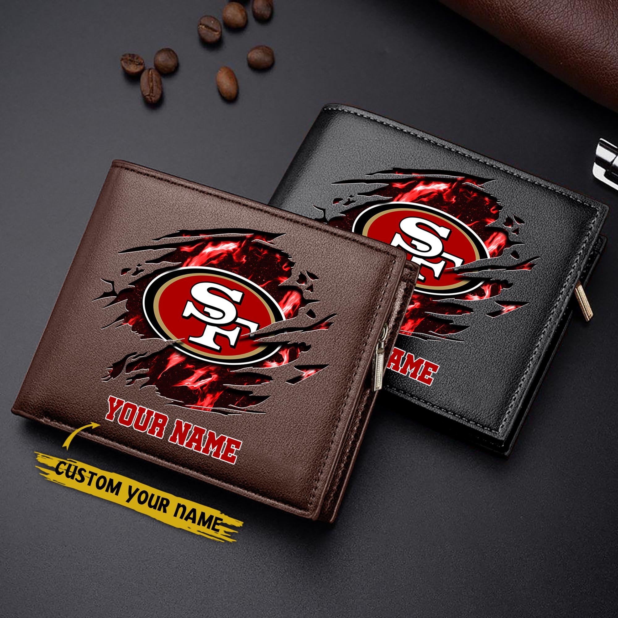Alternative view of San Francisco 49ers Men Wallet Custom Your Name, Football Team Men Wallet For Fans, Gifts For Football Lovers EHIVM-09053387N