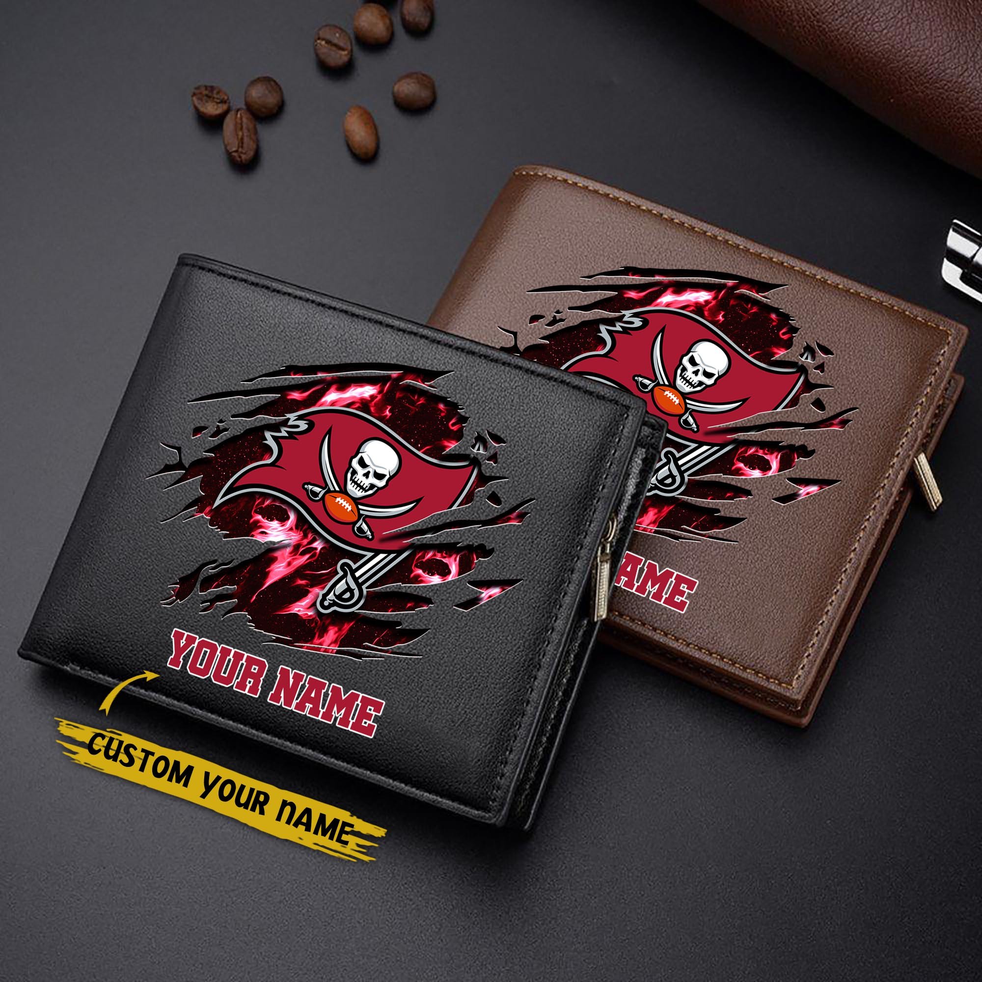 Tampa Bay Buccaneers Men Wallet Custom Your Name, Football Team Men Wallet For Fans, Gifts For Football Lovers EHIVM-09053387N