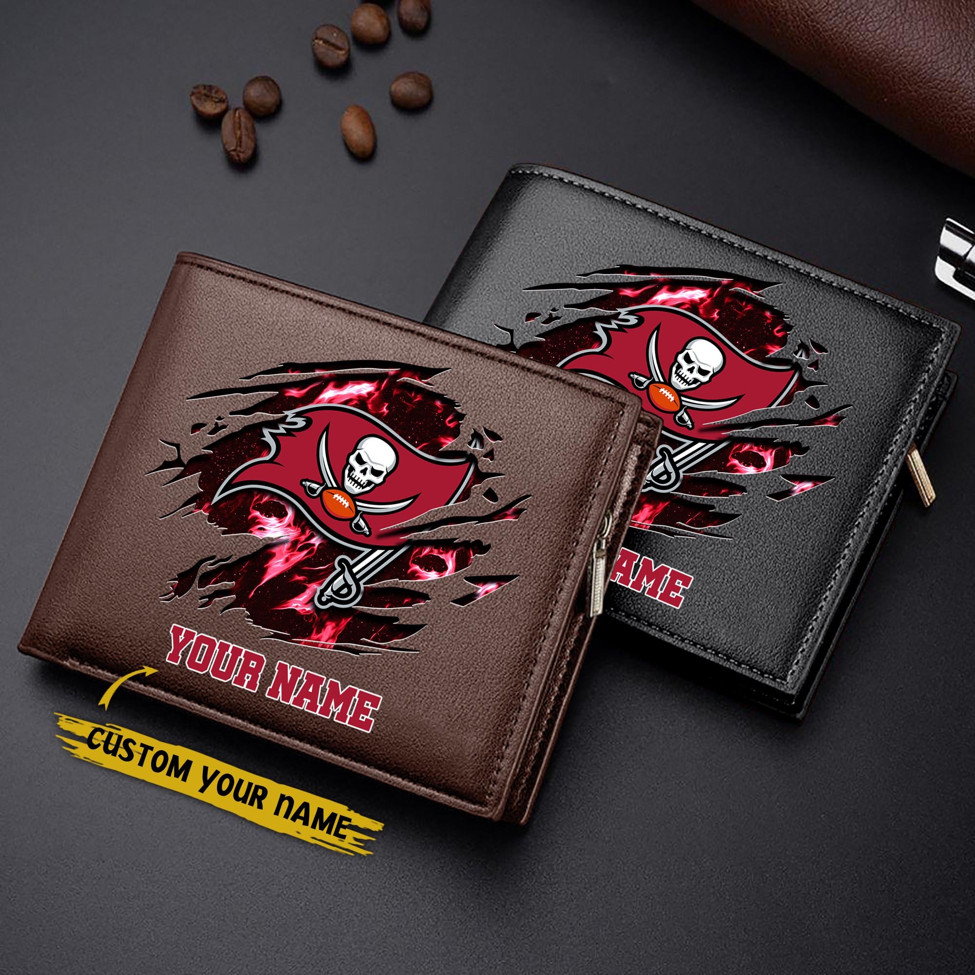 Alternative view of Tampa Bay Buccaneers Men Wallet Custom Your Name, Football Team Men Wallet For Fans, Gifts For Football Lovers EHIVM-09053387N