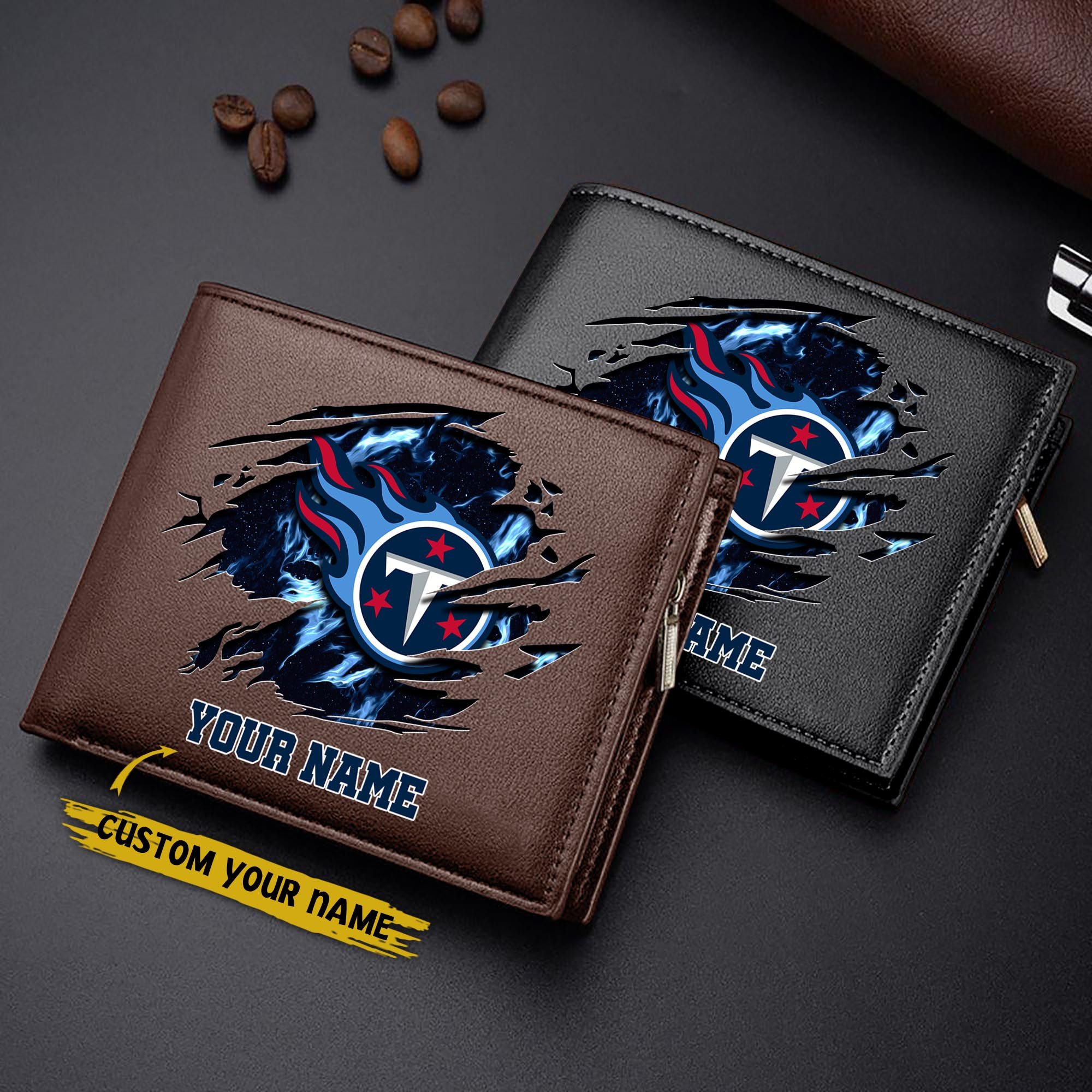 Alternative view of Tennessee Titans Men Wallet Custom Your Name, Football Team Men Wallet For Fans, Gifts For Football Lovers EHIVM-09053387N