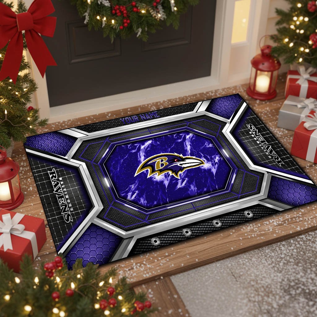 Baltimore Ravens Doormat Custom Your Name, Sport Doormat, Sport Gifts EHIVM-08223245N