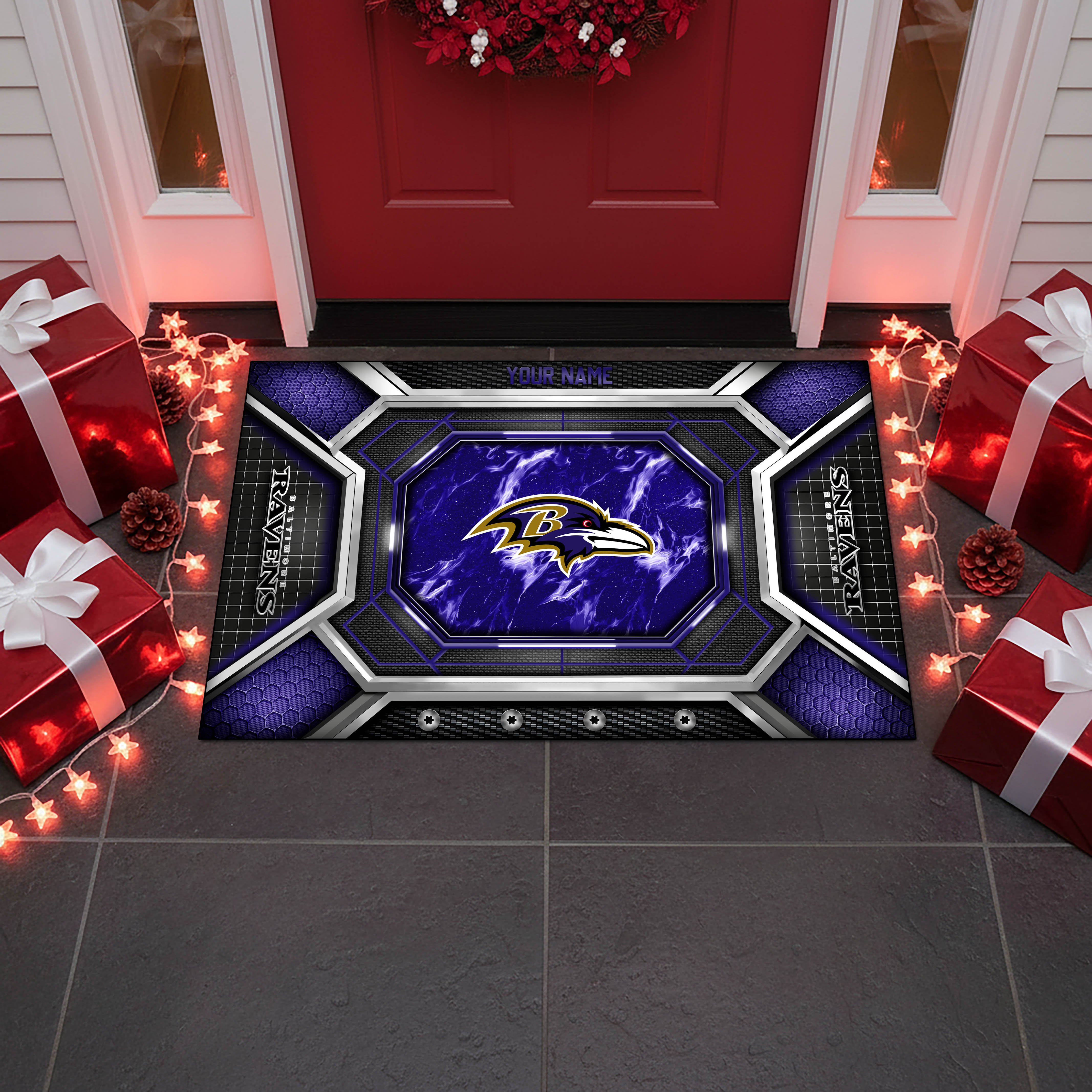 Alternative view of Baltimore Ravens Doormat Custom Your Name, Sport Doormat, Sport Gifts EHIVM-08223245N