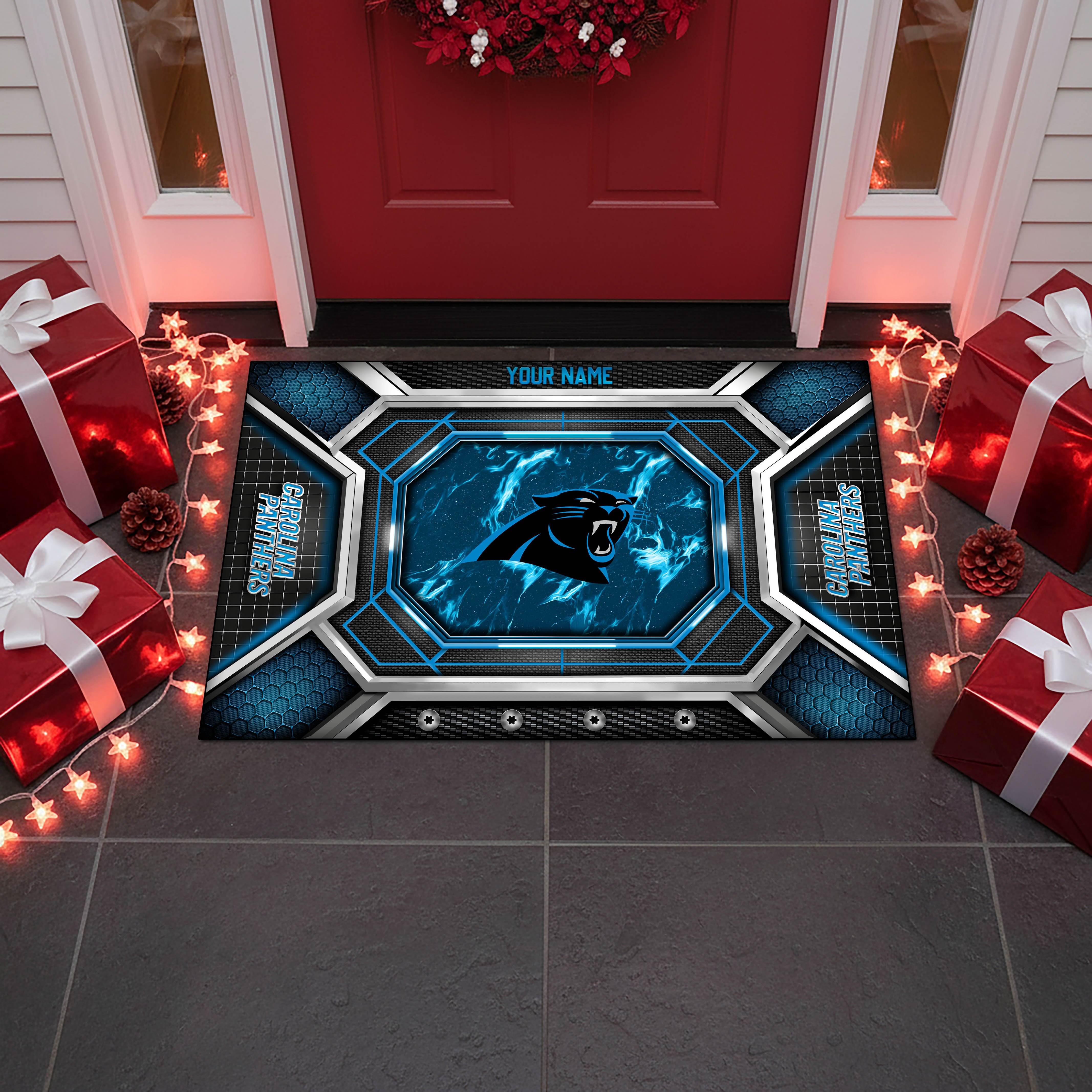 Alternative view of Carolina Panthers Doormat Custom Your Name, Sport Doormat, Sport Gifts EHIVM-08223245N