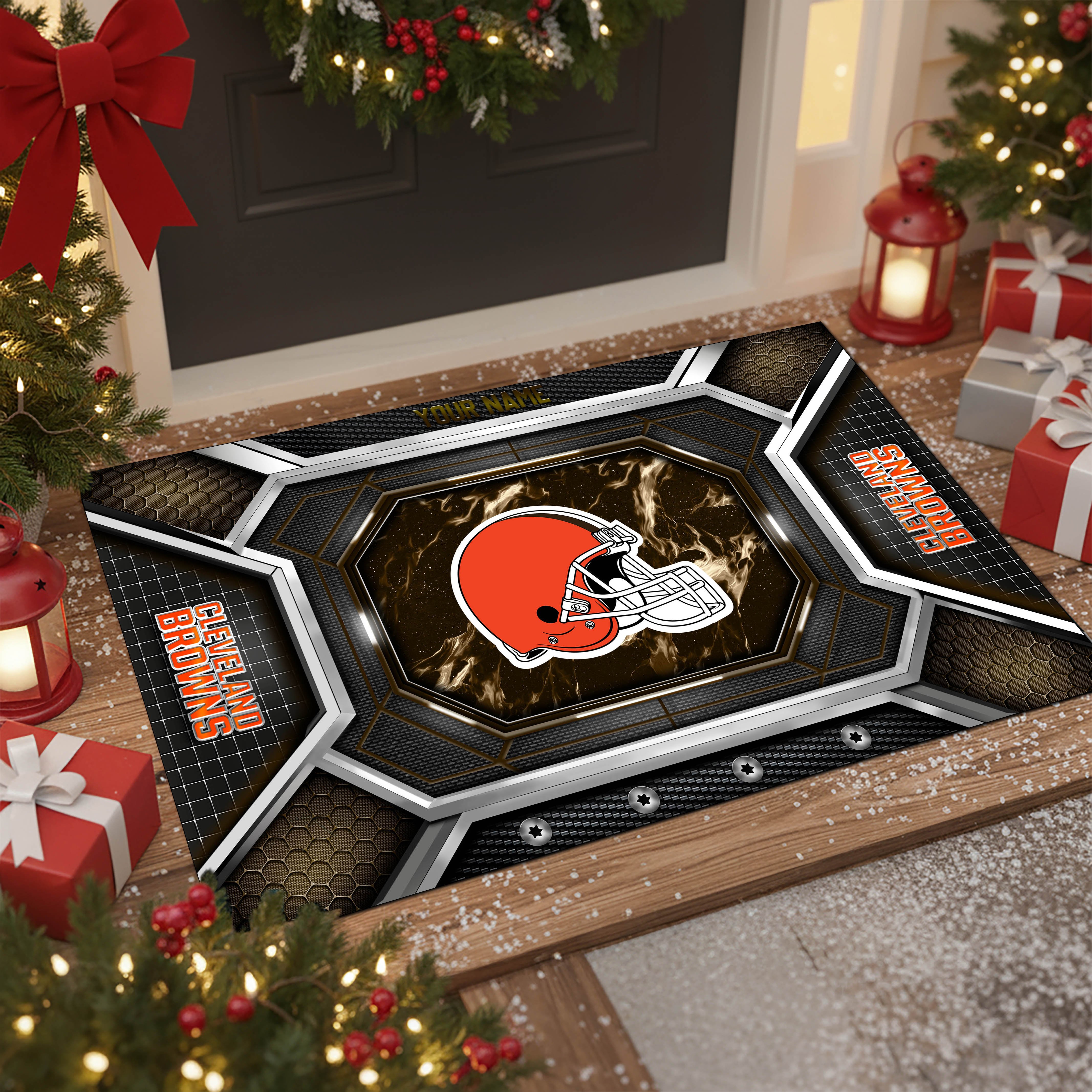 Cleveland Browns Doormat Custom Your Name, Sport Doormat, Sport Gifts EHIVM-08223245N