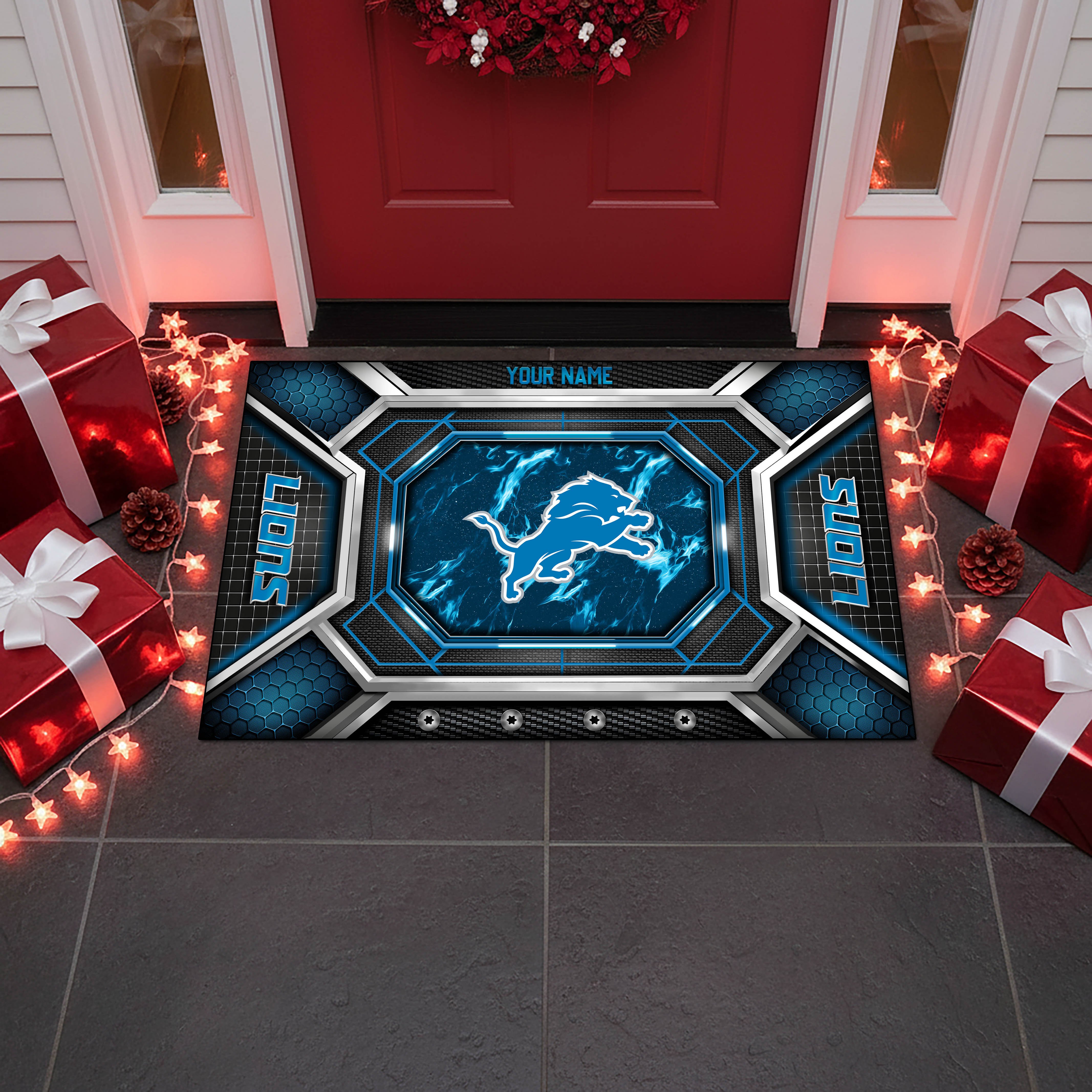 Alternative view of Detroit Lions Doormat Custom Your Name, Sport Doormat, Sport Gifts EHIVM-08223245N