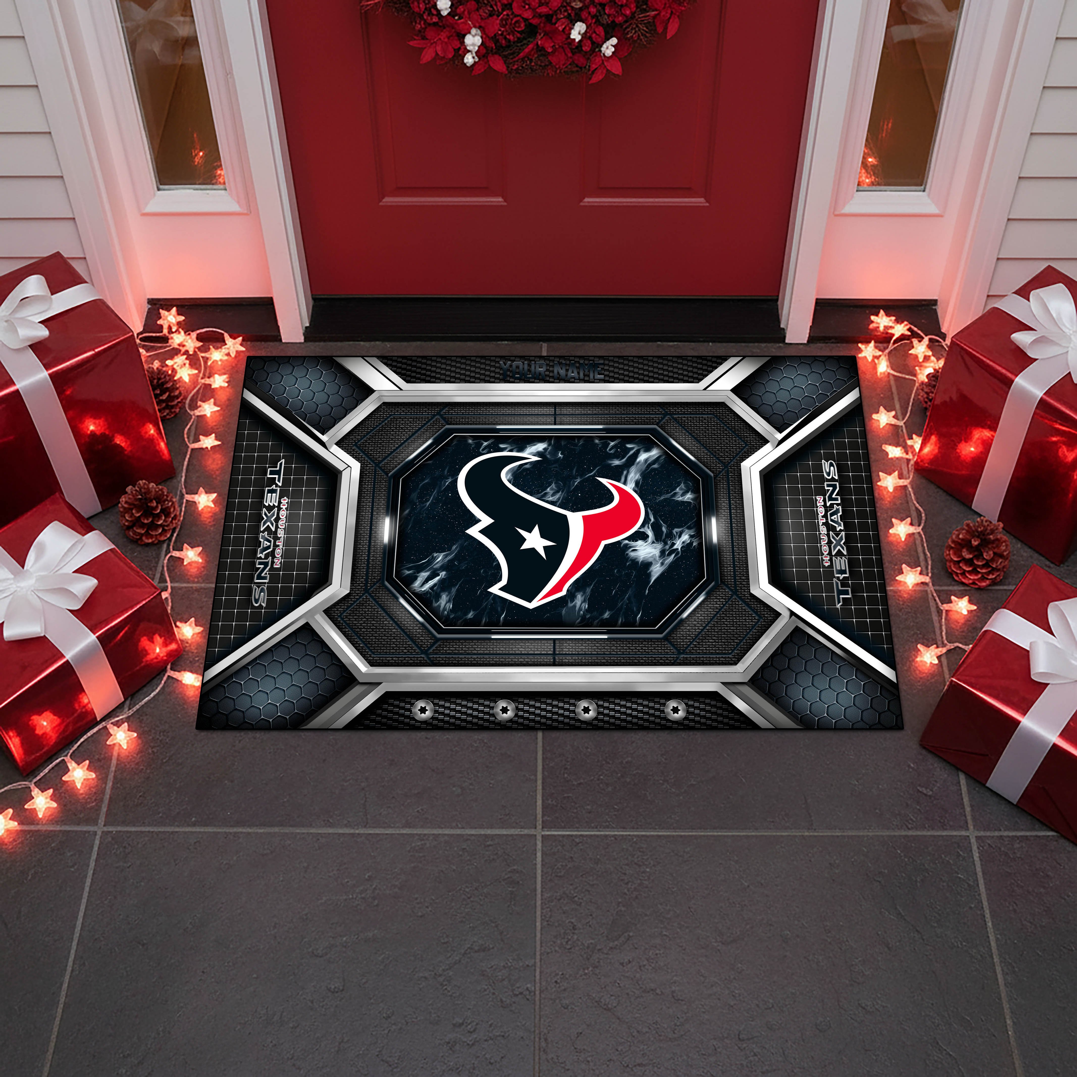 Alternative view of Houston Texans Doormat Custom Your Name, Sport Doormat, Sport Gifts EHIVM-08223245N