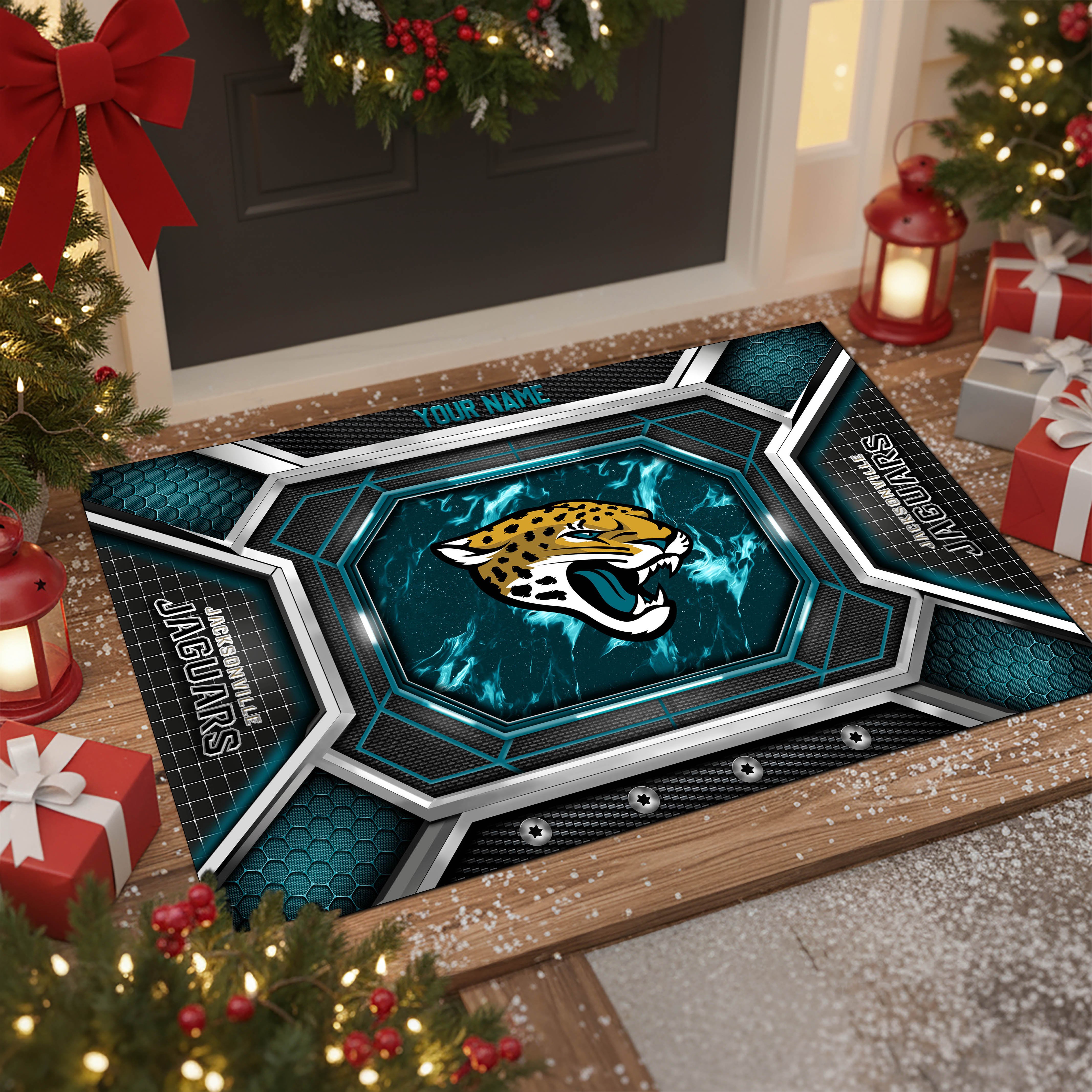 Jacksonville Jaguars Doormat Custom Your Name, Sport Doormat, Sport Gifts EHIVM-08223245N