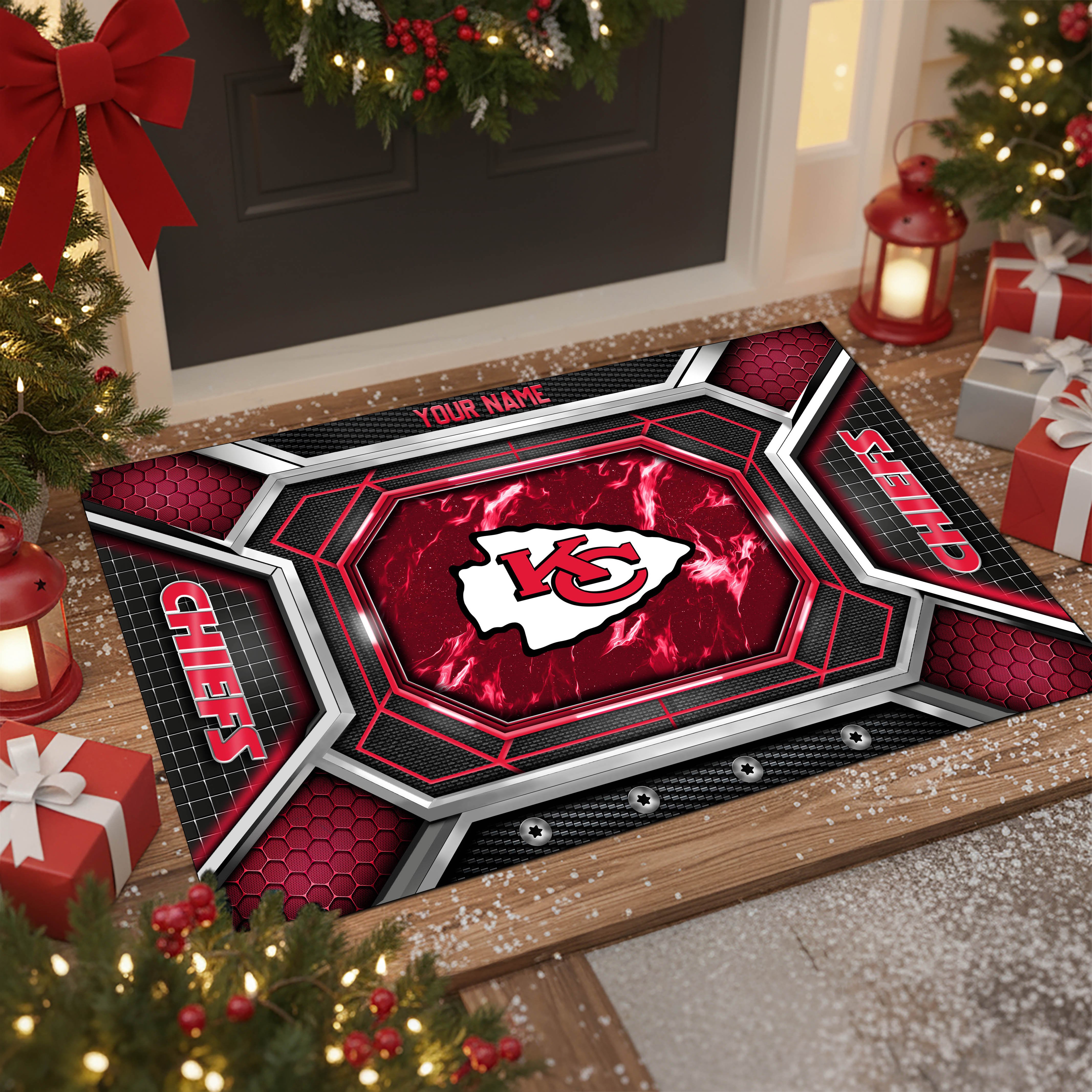 Kansas City Chiefs Doormat Custom Your Name, Sport Doormat, Sport Gifts EHIVM-08223245N