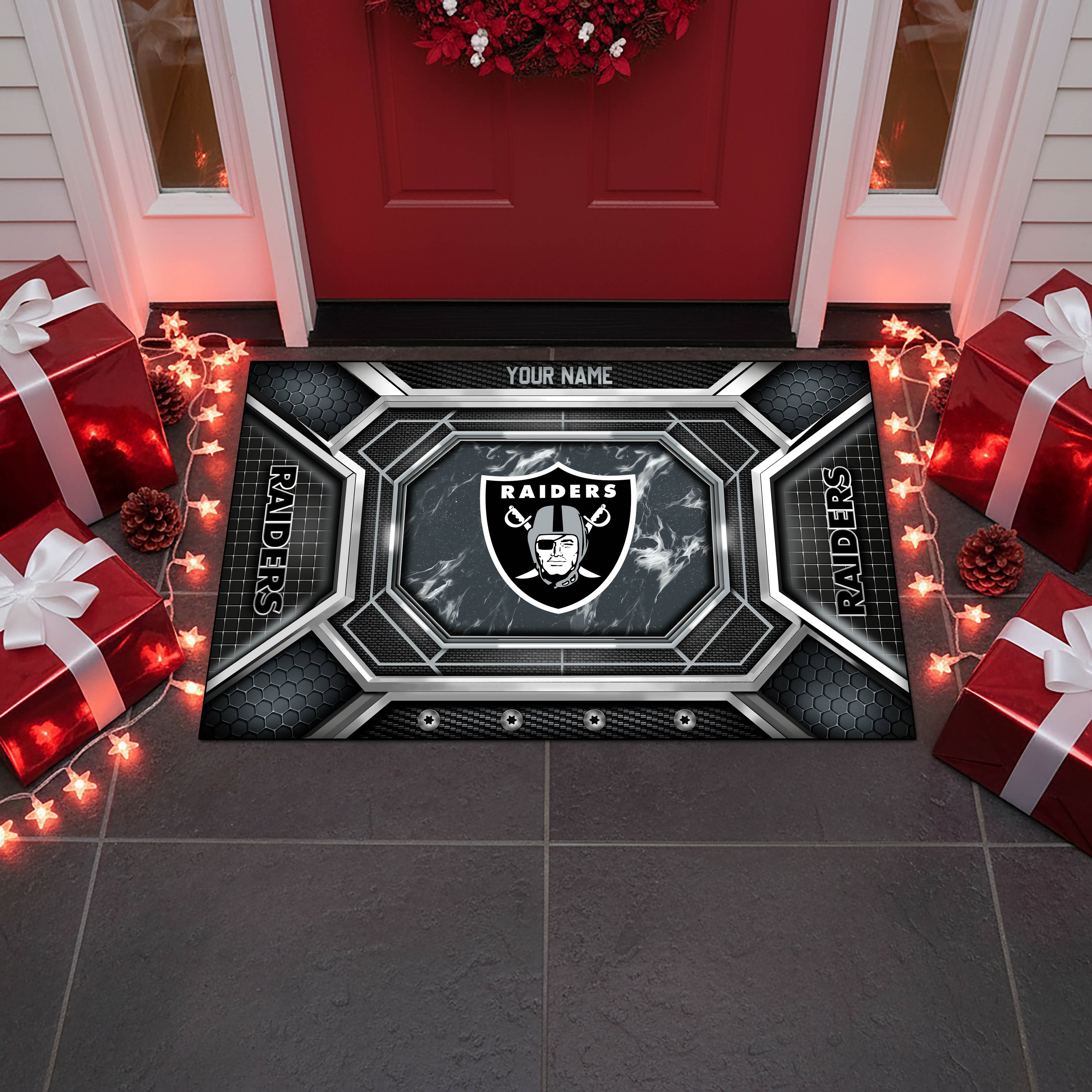 Alternative view of Las Vegas Raiders Doormat Custom Your Name, Sport Doormat, Sport Gifts EHIVM-08223245N