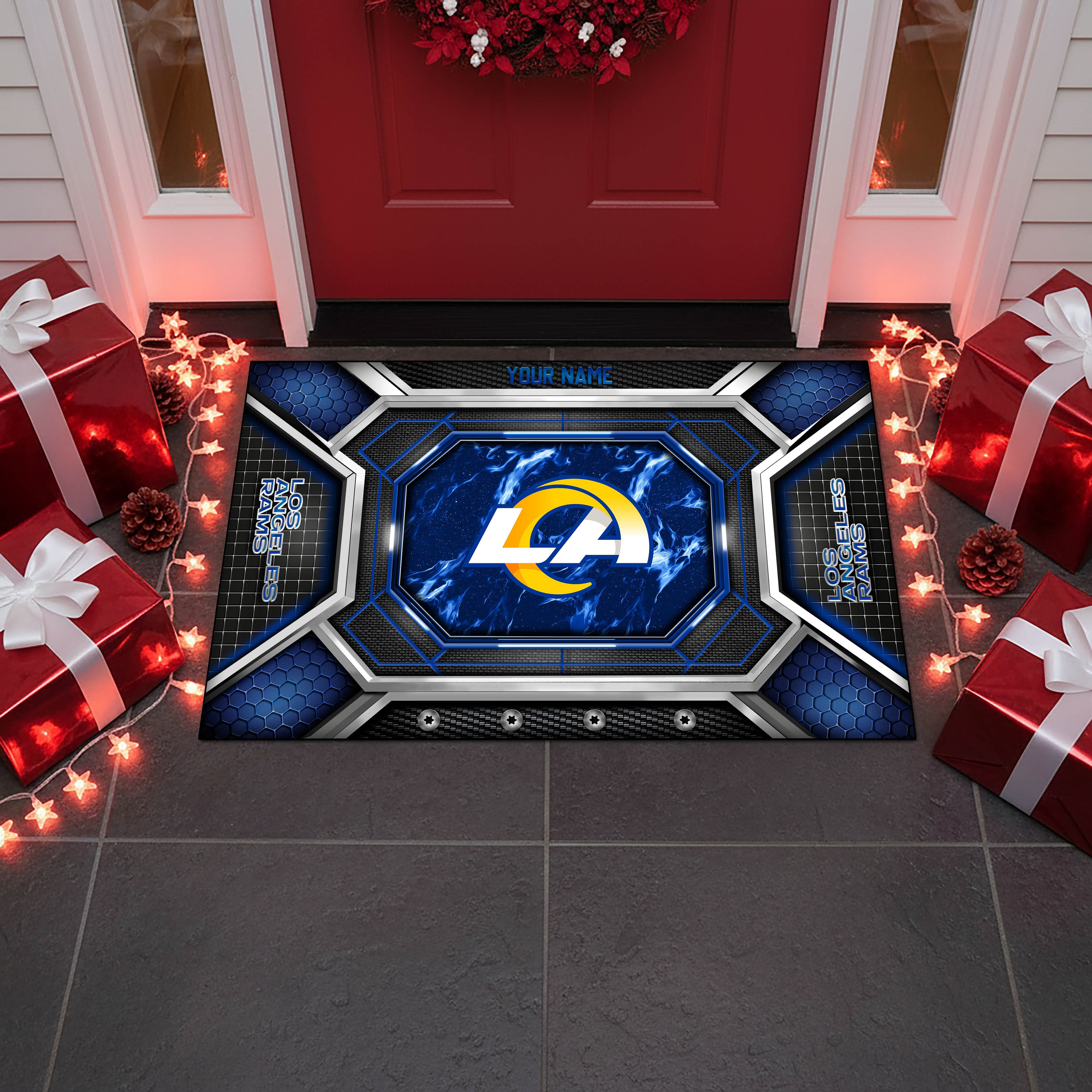 Alternative view of Los Angeles Rams Doormat Custom Your Name, Sport Doormat, Sport Gifts EHIVM-08223245N