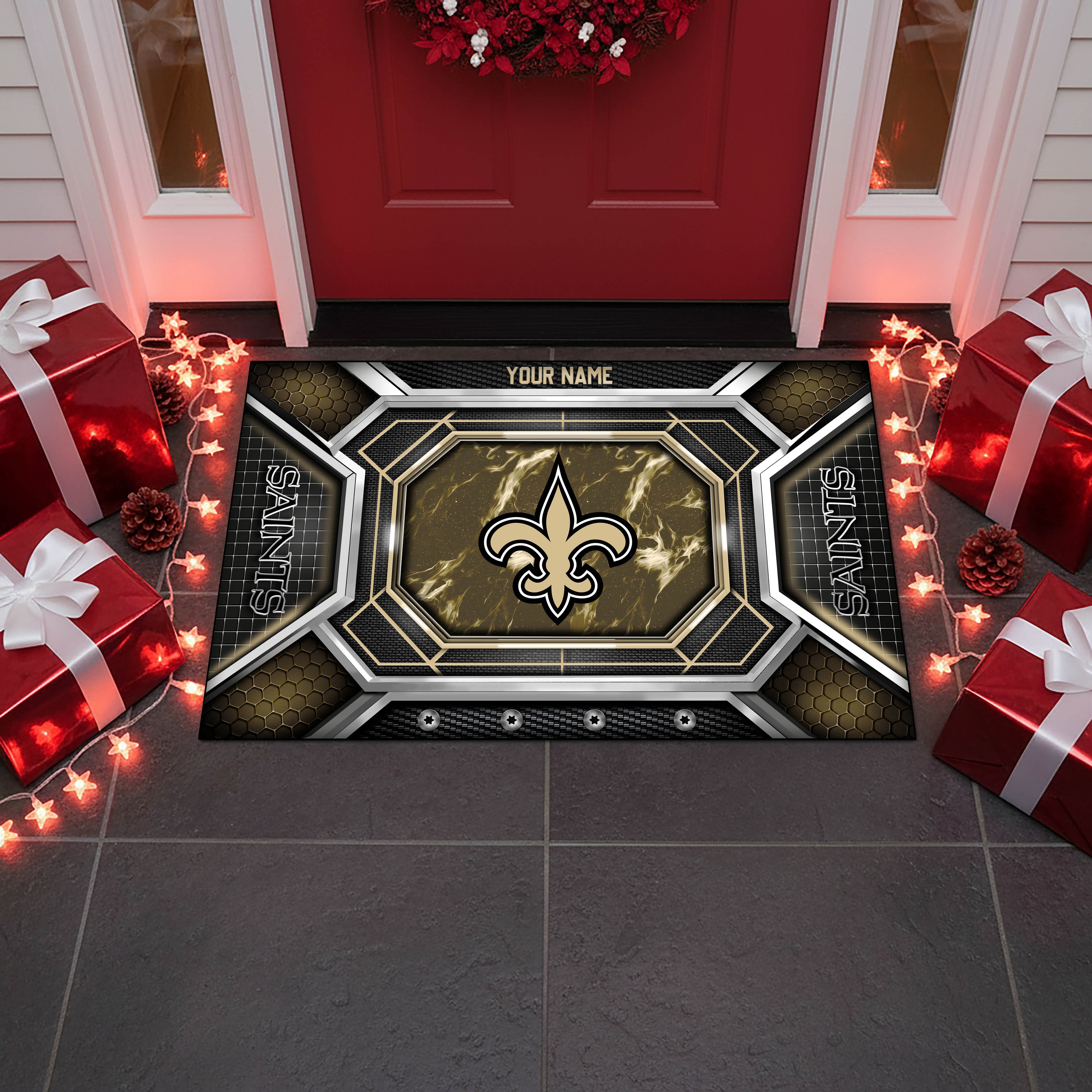 Alternative view of New Orleans Saints Doormat Custom Your Name, Sport Doormat, Sport Gifts EHIVM-08223245N