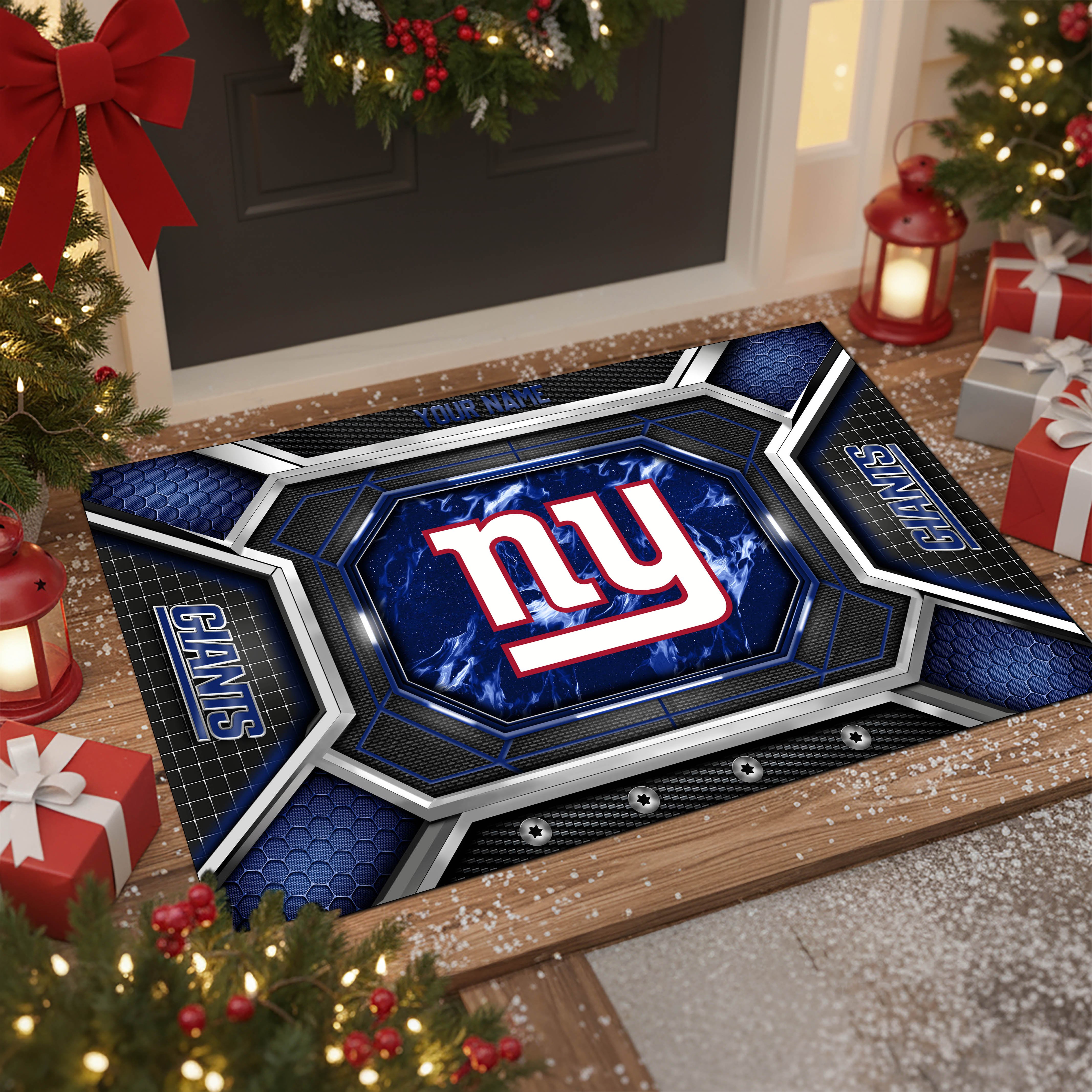 New York Giants Doormat Custom Your Name, Sport Doormat, Sport Gifts EHIVM-08223245N