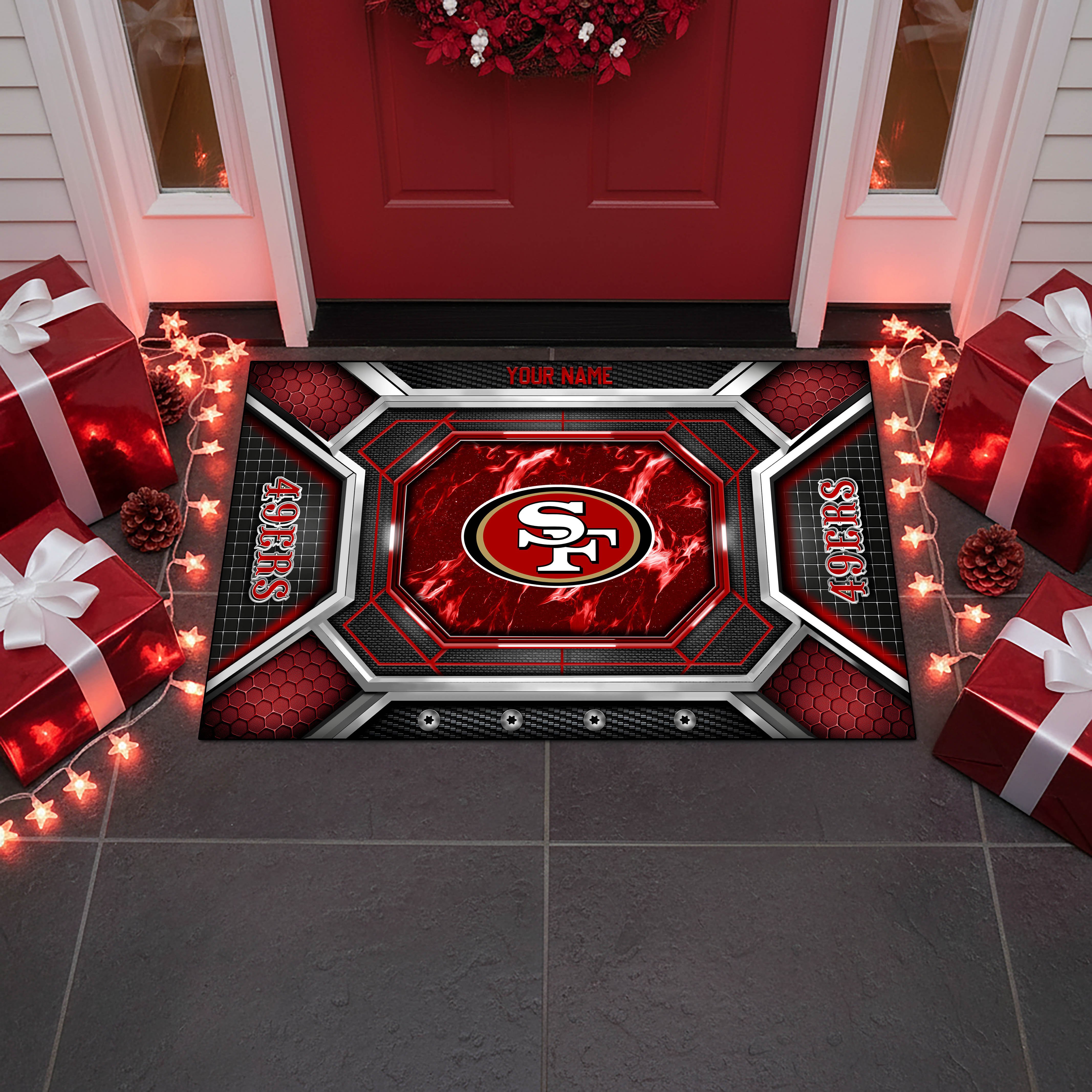 Alternative view of San Francisco 49ers Doormat Custom Your Name, Sport Doormat, Sport Gifts EHIVM-08223245N