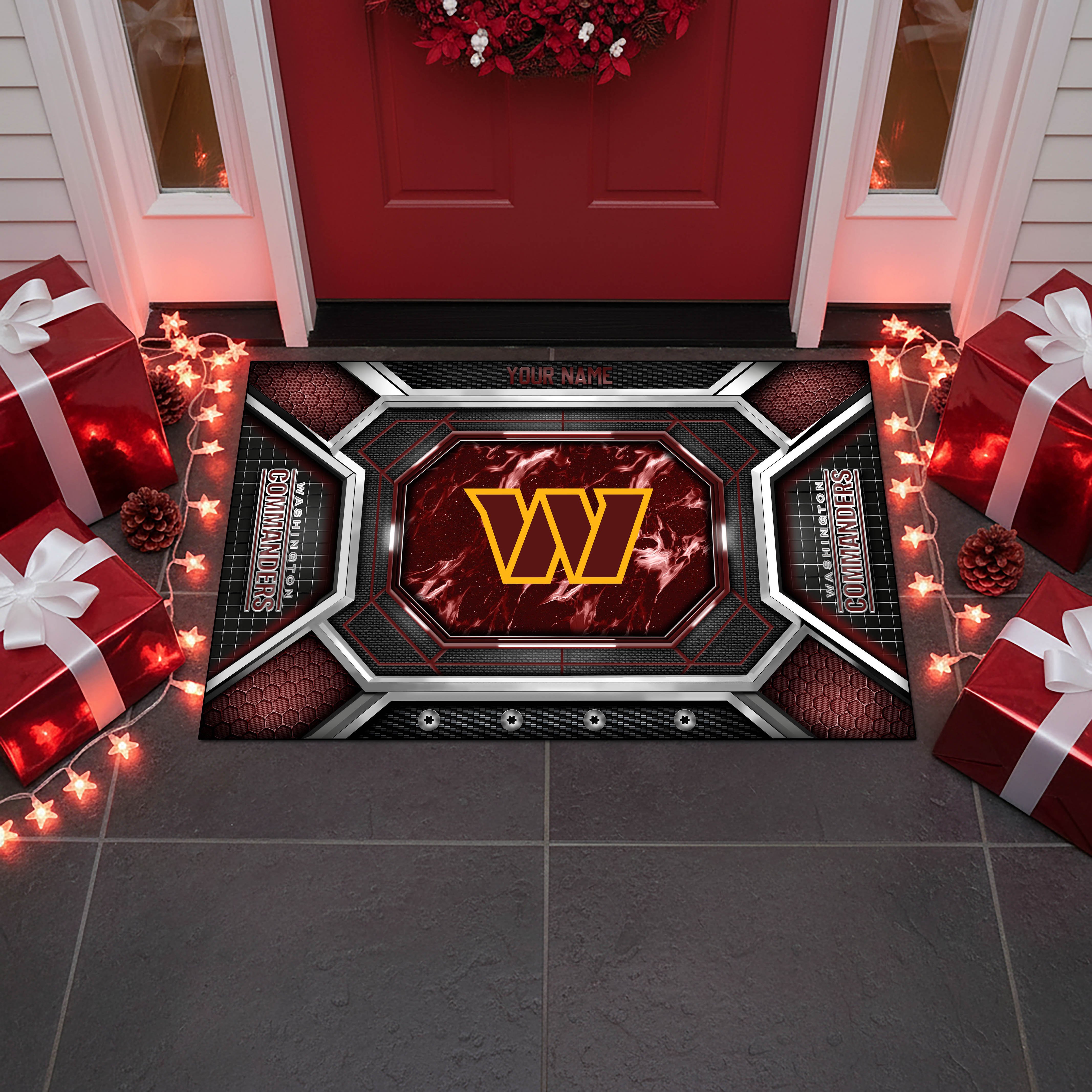 Alternative view of Washington Commanders Doormat Custom Your Name, Sport Doormat, Sport Gifts EHIVM-08223245N