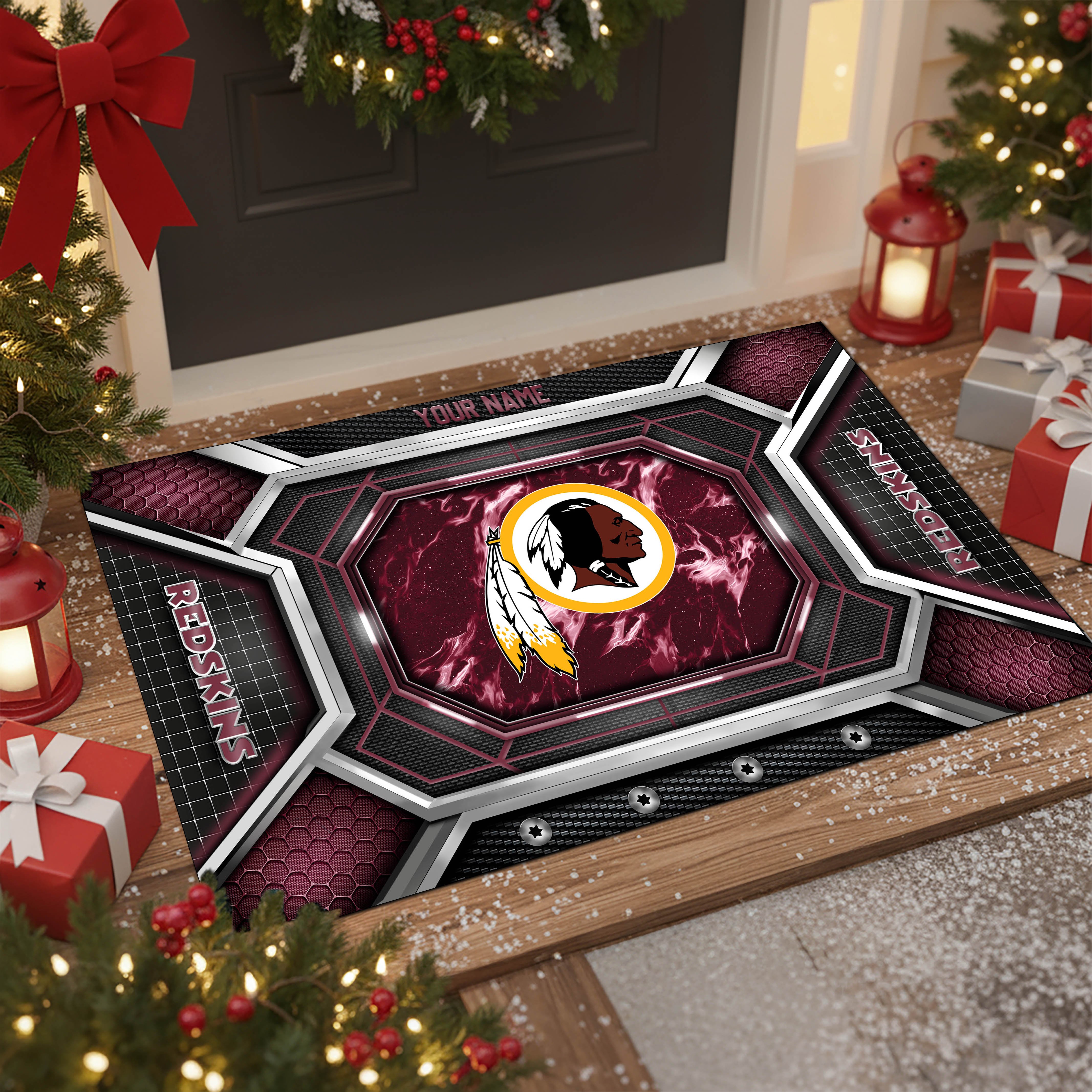 Washington Redskins Doormat Custom Your Name, Sport Doormat, Sport Gifts EHIVM-08223245N