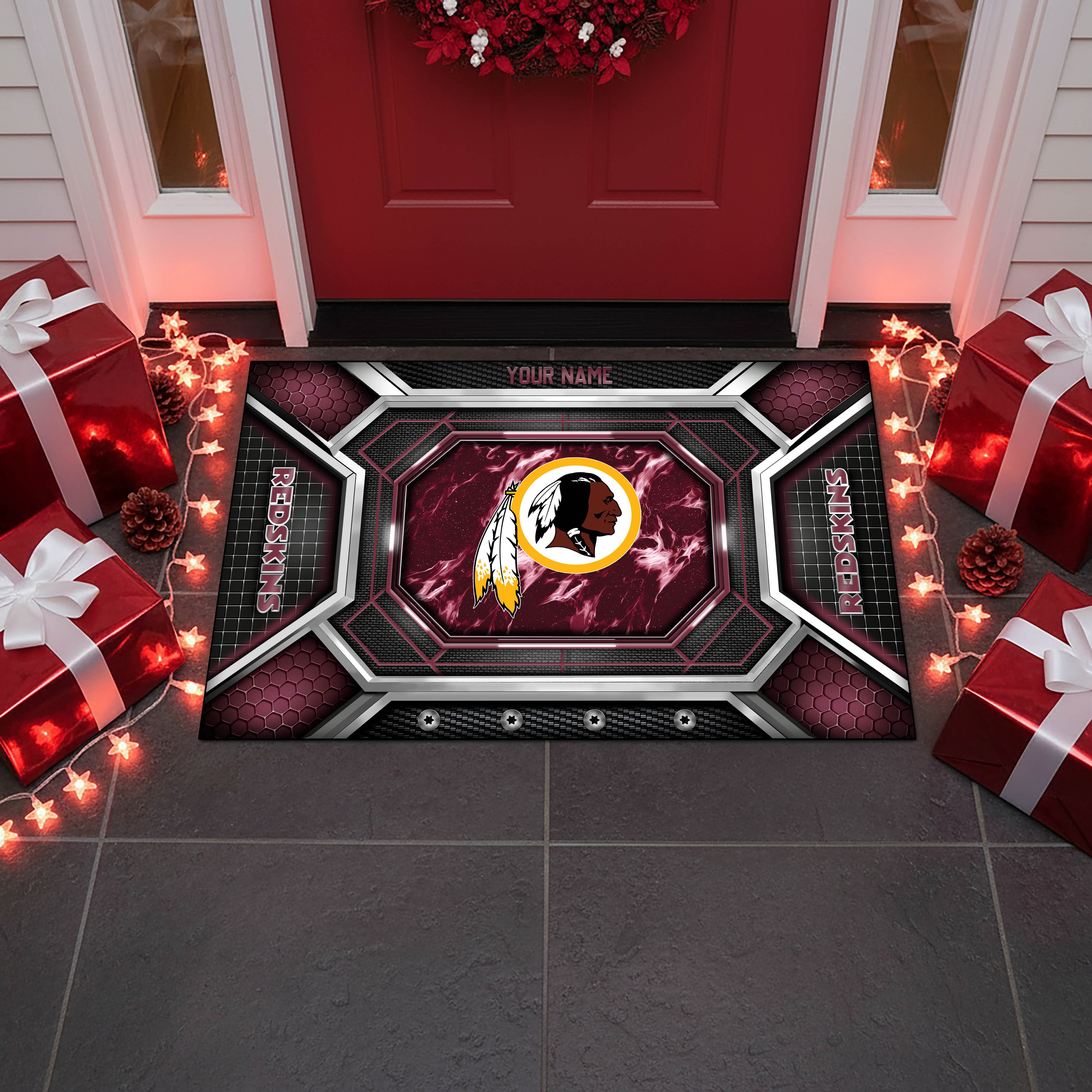 Alternative view of Washington Redskins Doormat Custom Your Name, Sport Doormat, Sport Gifts EHIVM-08223245N
