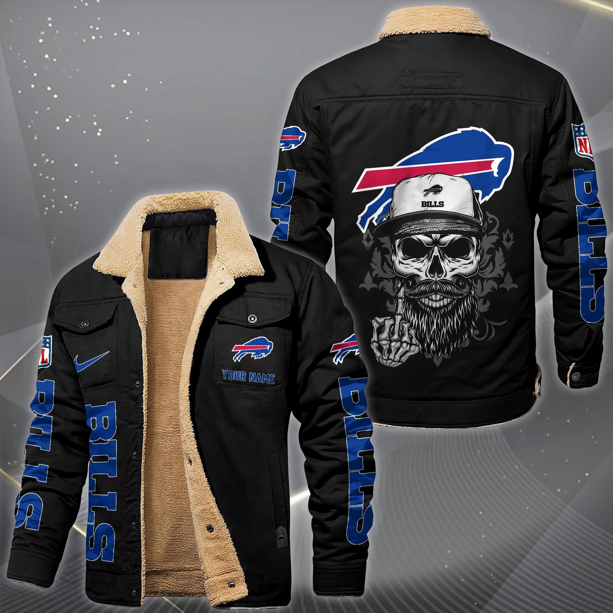 Buffalo Bills Fleece Lined Cargo Jacket Custom Your Name 2026 Version, Sport Fleece Jacket EHIVM-10033852N