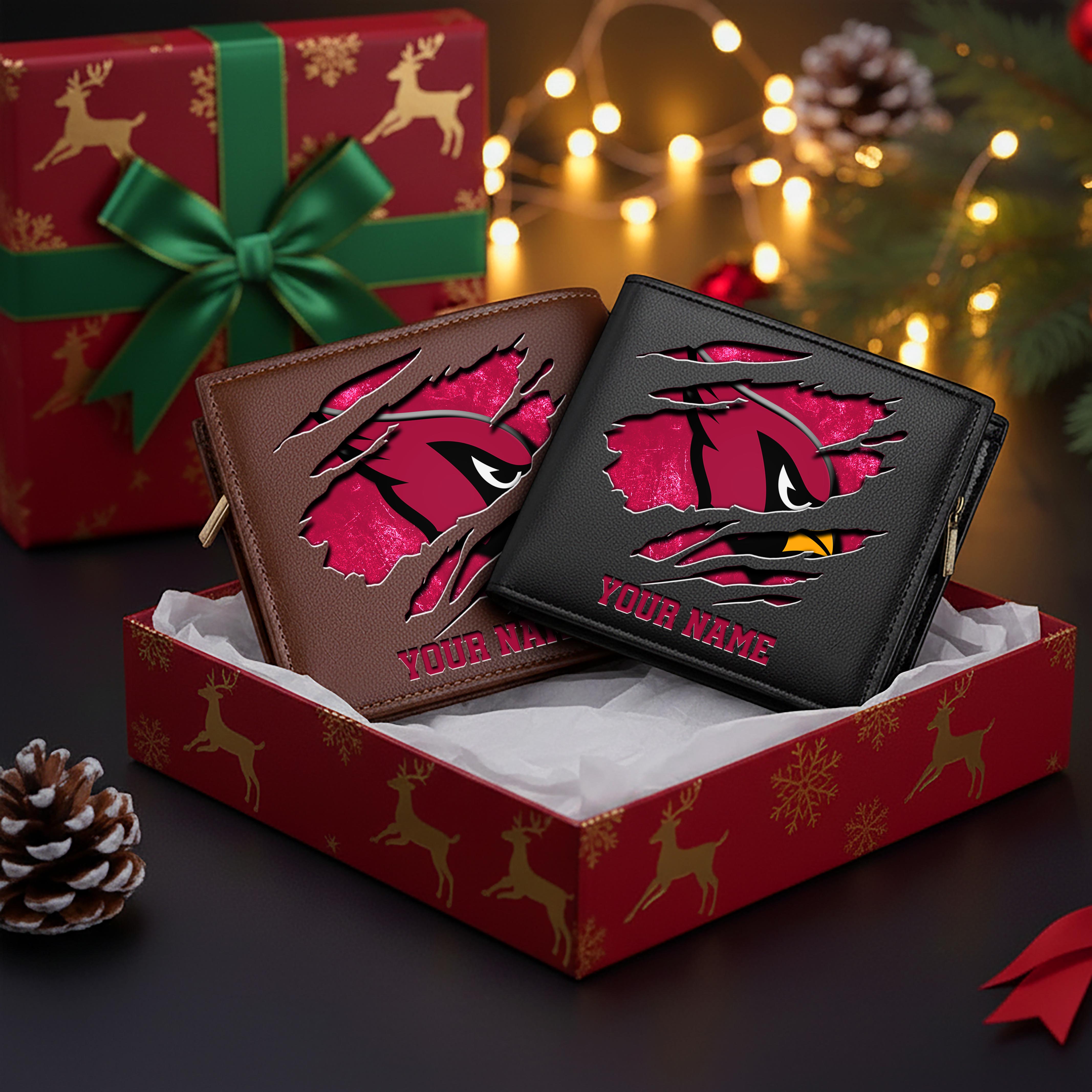 Arizona Cardinals Men Wallet Custom Your Name, Football Team Men Wallet For Fans, Gifts For Football Lovers EHIVM-11044382