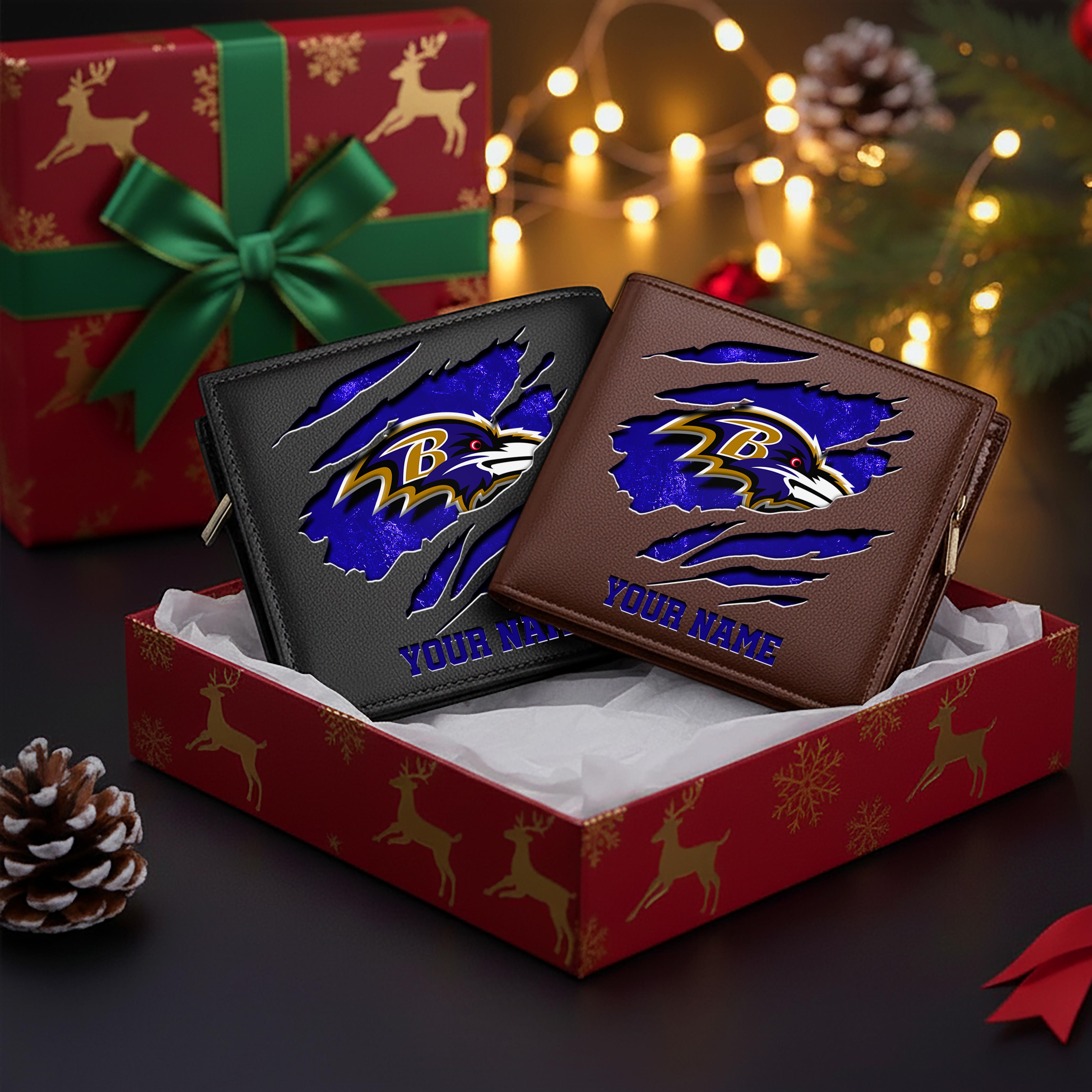 Alternative view of Baltimore Ravens Men Wallet Custom Your Name, Football Team Men Wallet For Fans, Gifts For Football Lovers EHIVM-11044382