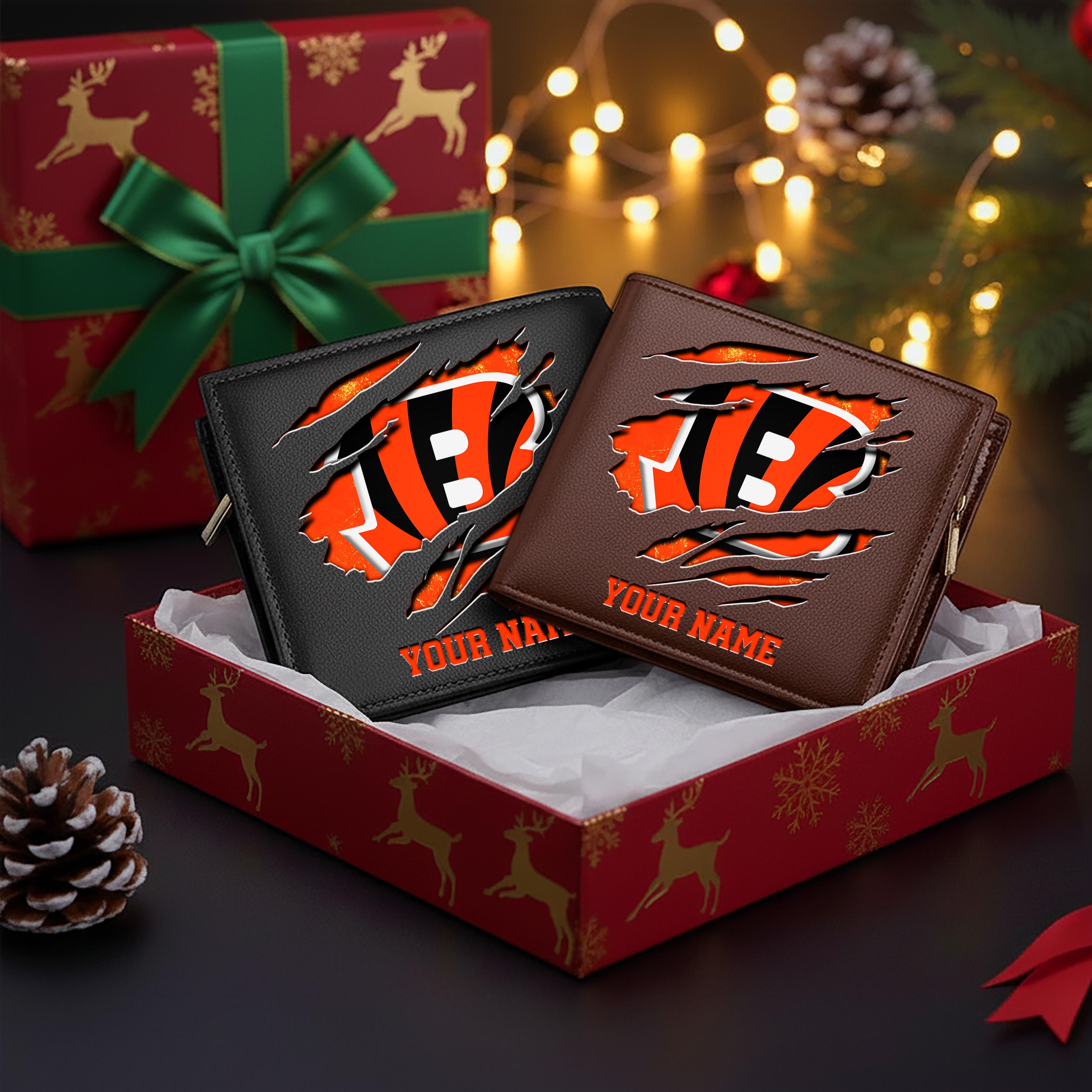 Alternative view of Cincinnati Bengals Men Wallet Custom Your Name, Football Team Men Wallet For Fans, Gifts For Football Lovers EHIVM-11044382