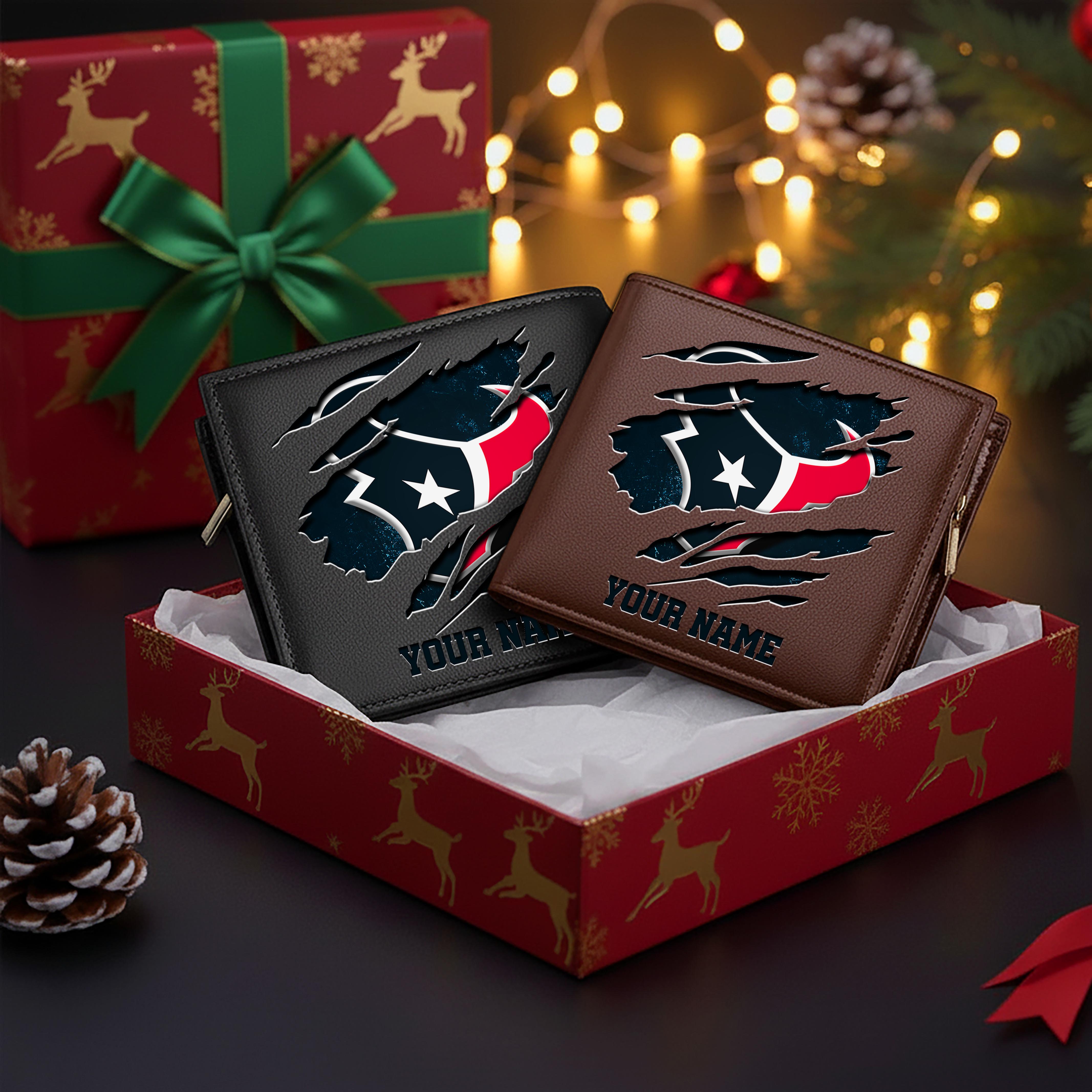 Alternative view of Houston Texans Men Wallet Custom Your Name, Football Team Men Wallet For Fans, Gifts For Football Lovers EHIVM-11044382